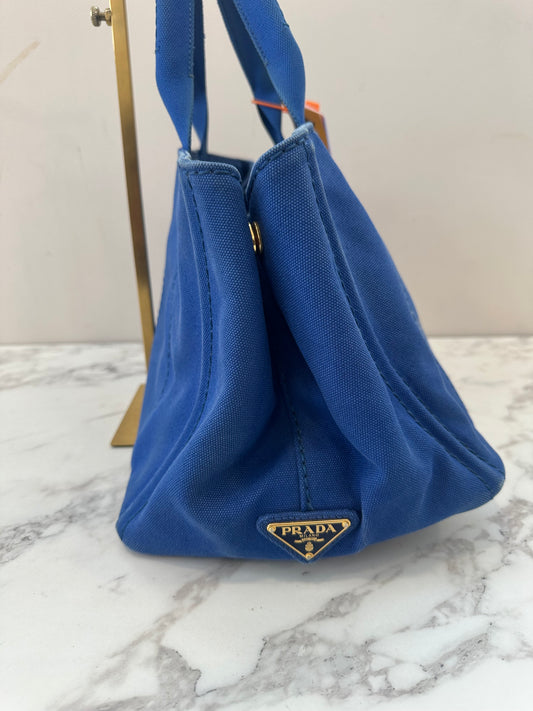 Prada Blue Canapa