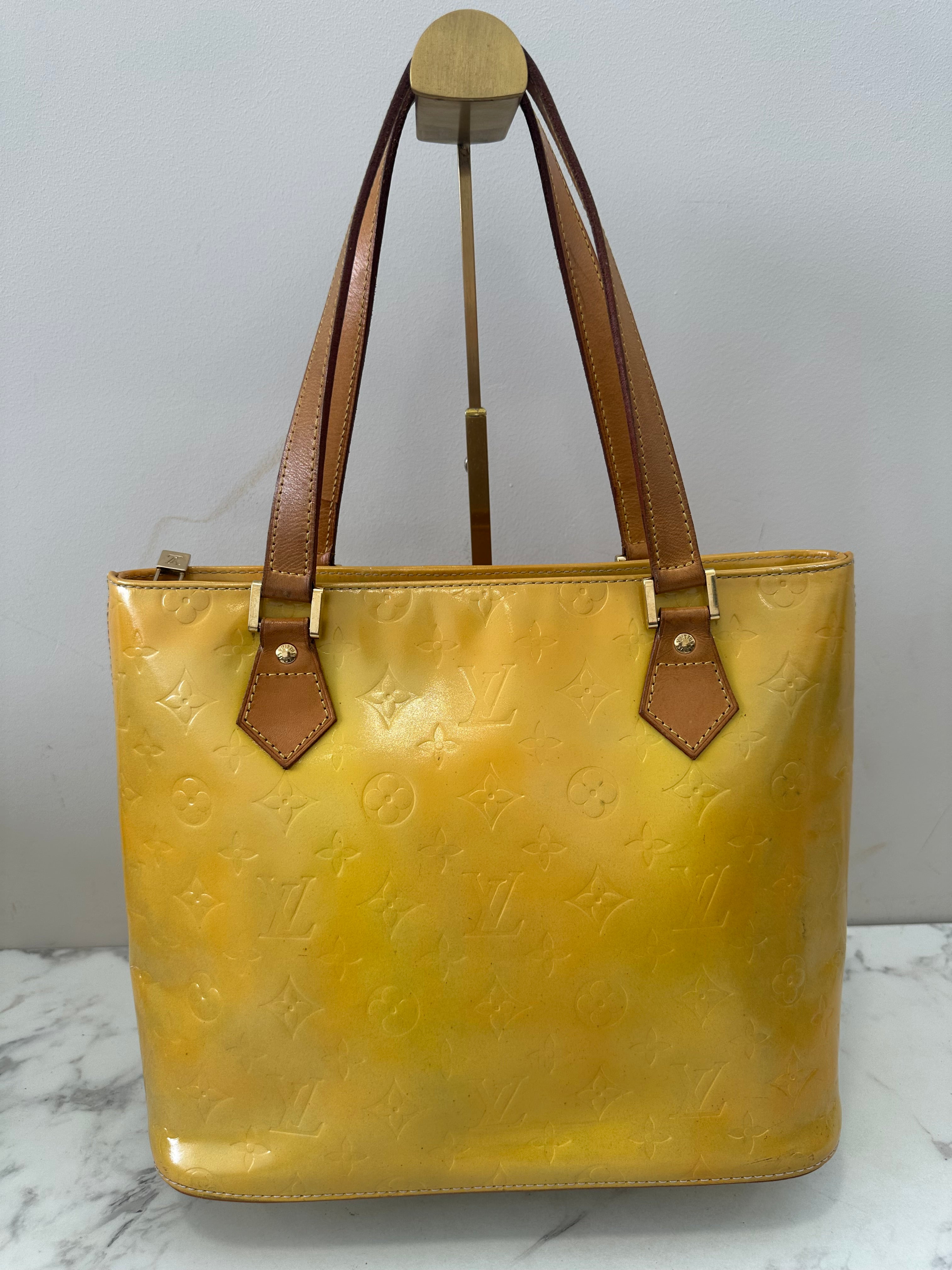 Louis Vuitton Houston Vernis Yellow