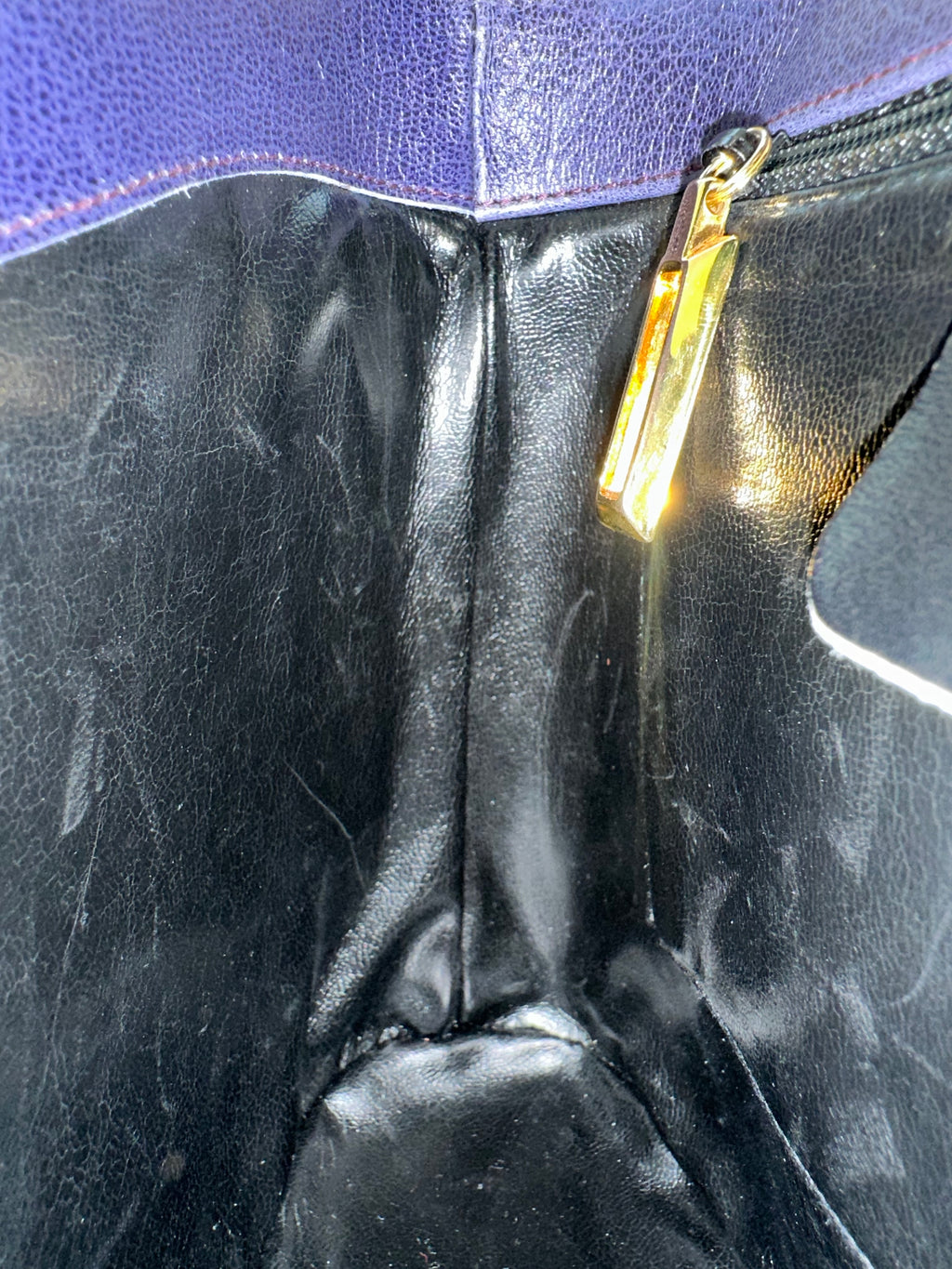 Salvatore Ferragamo Blue Leather