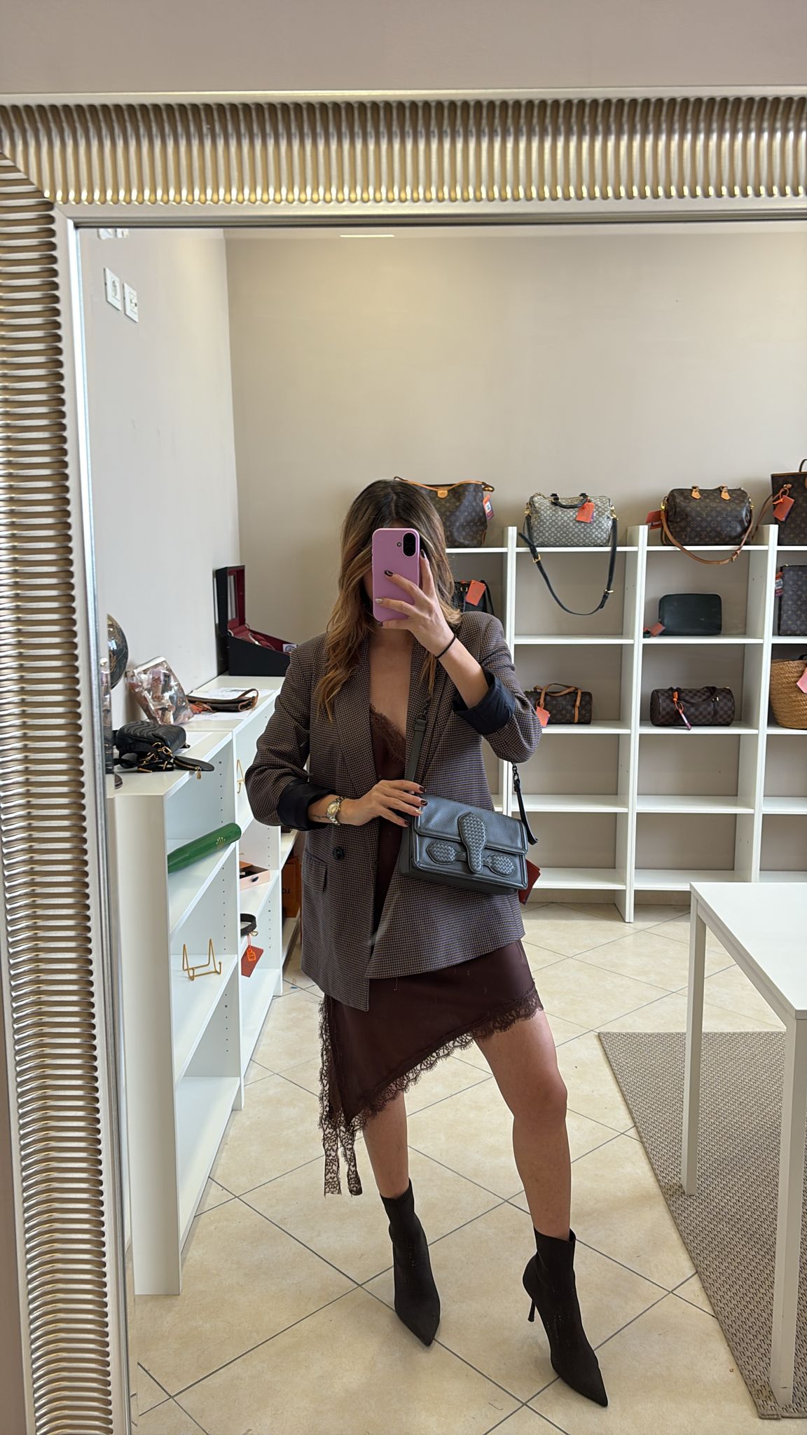 Bottega Veneta Gray Shoulder