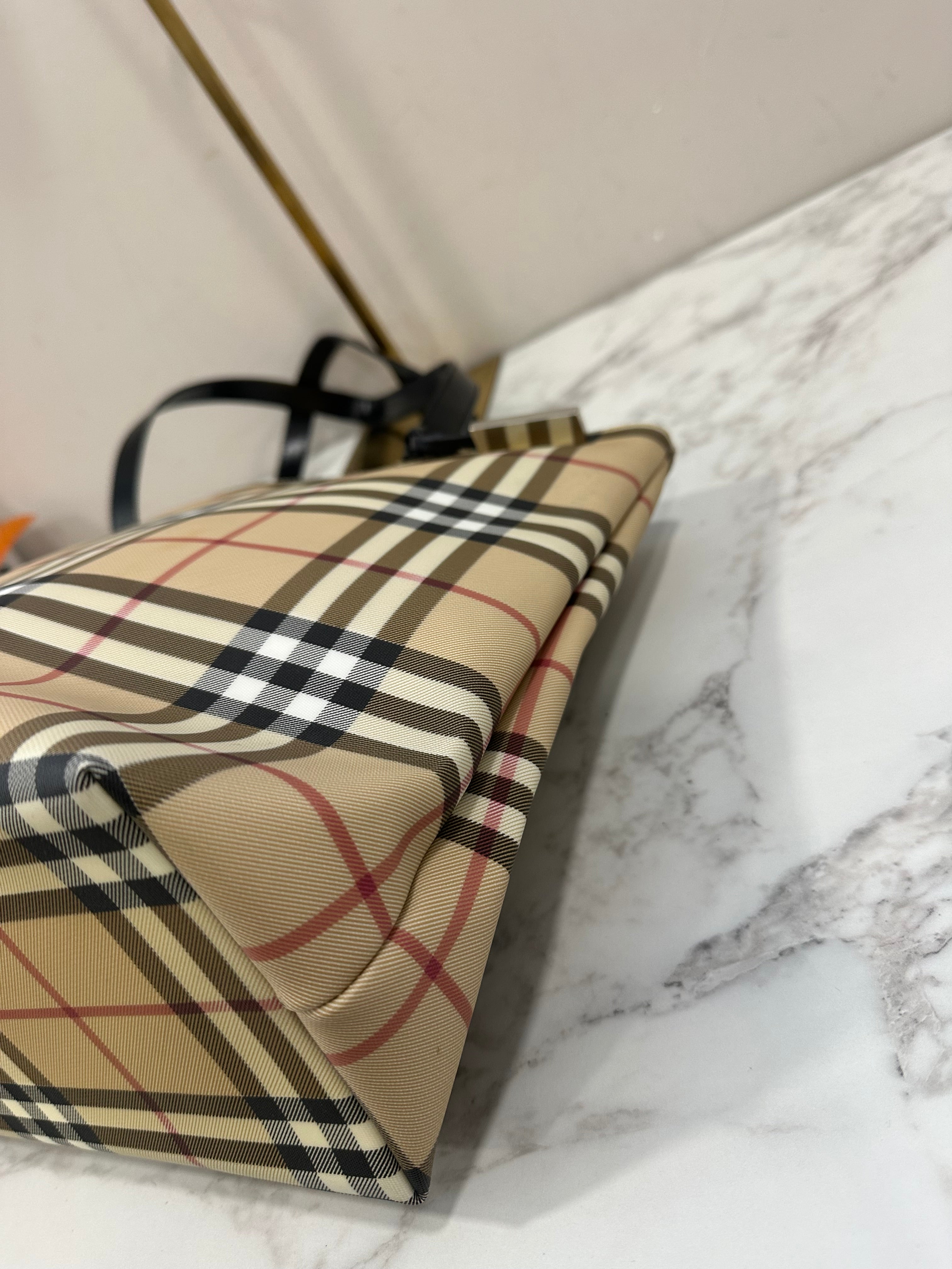 Burberry Beige PVC House Check