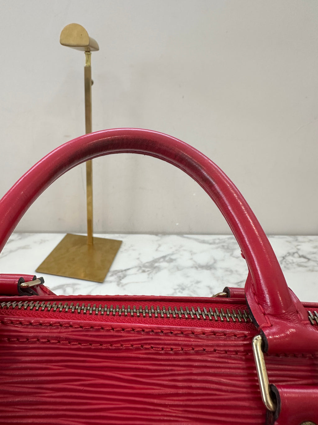 Louis Vuitton Speedy 35 Red Epi