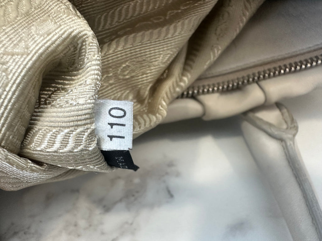 Prada Gaufre Beige Strap