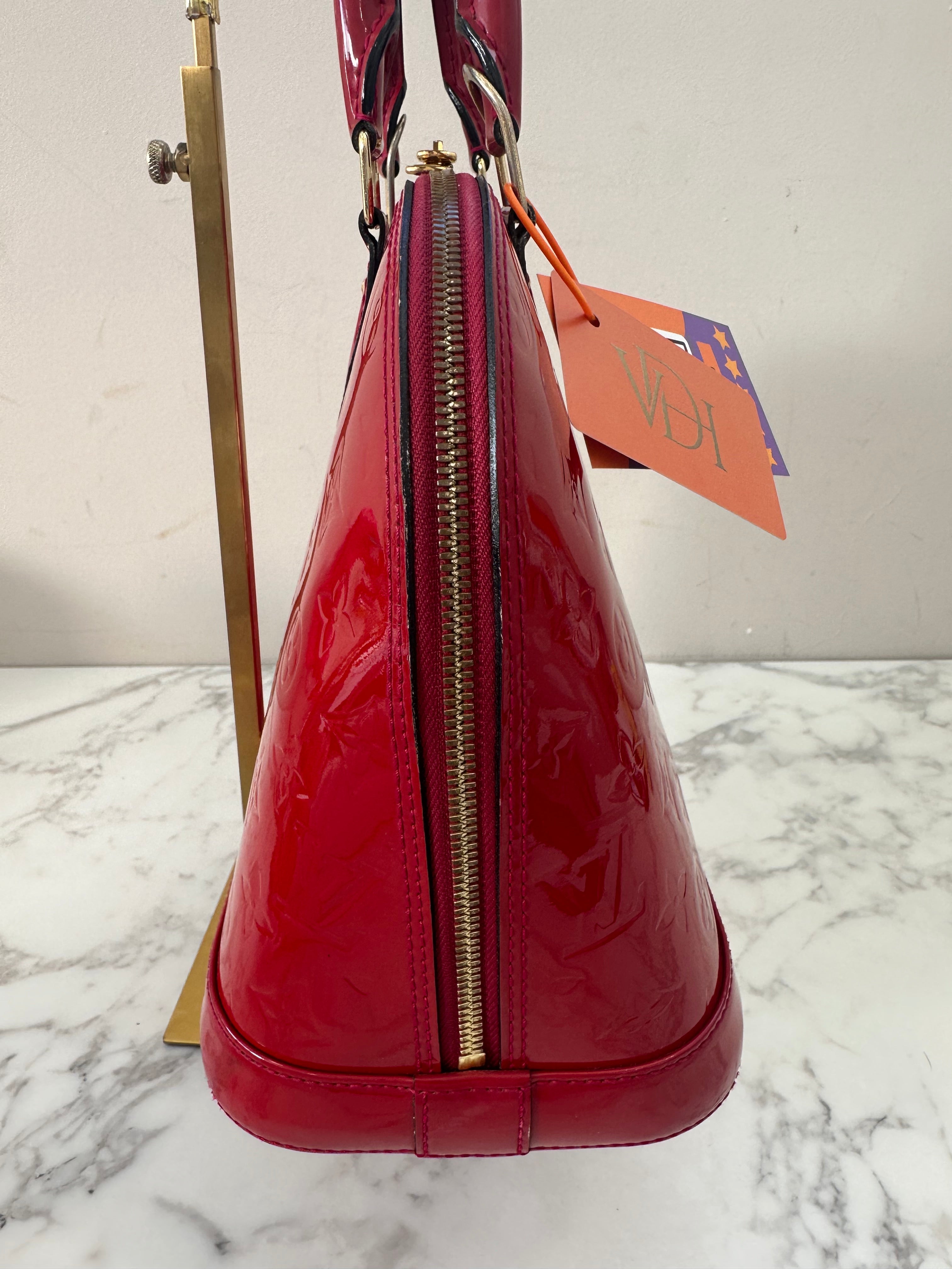 Louis Vuitton Alma Vernis Red