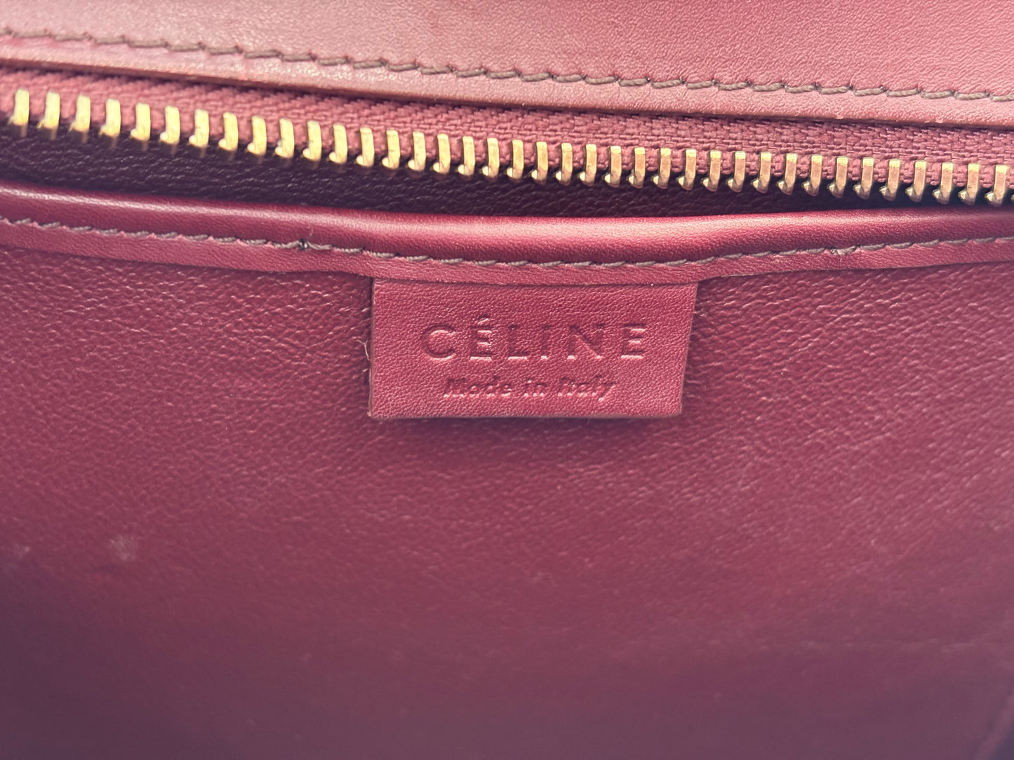 018569 - Céline Red Luggage Nano