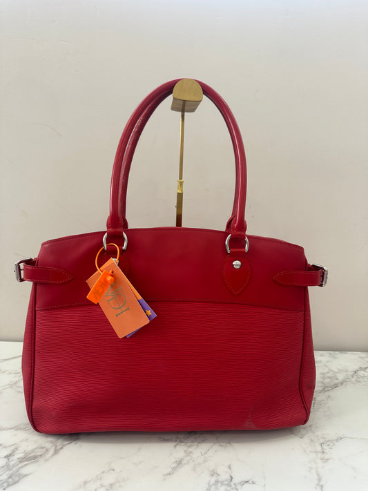Louis Vuitton Red Epi Passy GM
