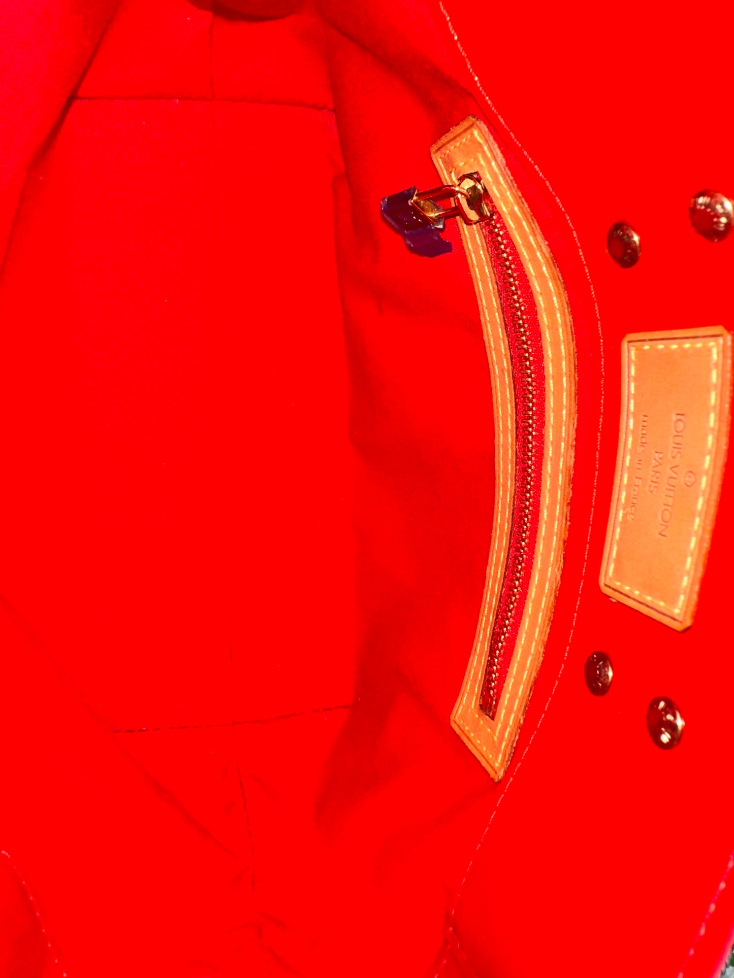 Louis Vuitton Reade PM Vernis Red