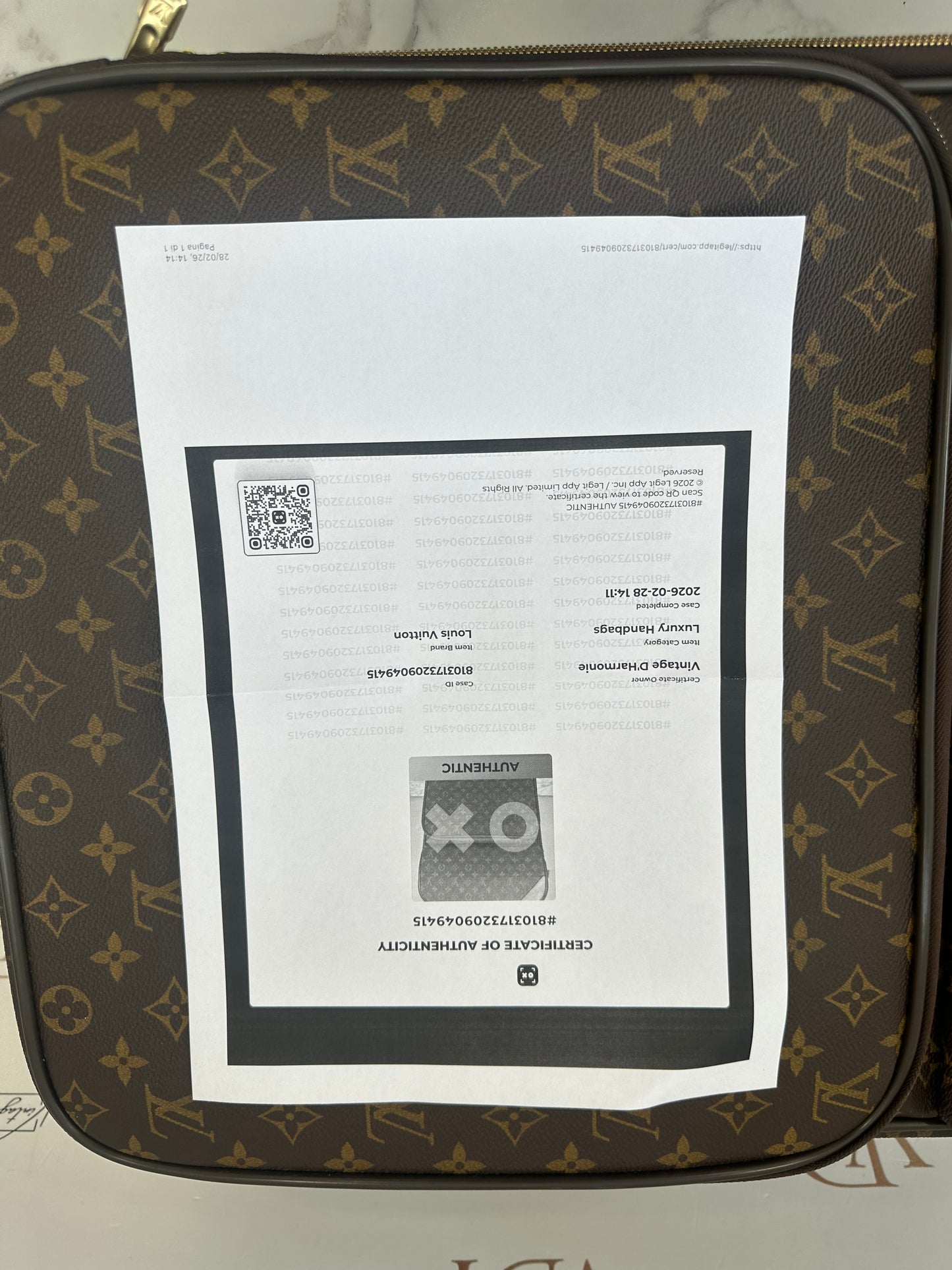 016886 - Louis Vuitton Trolley