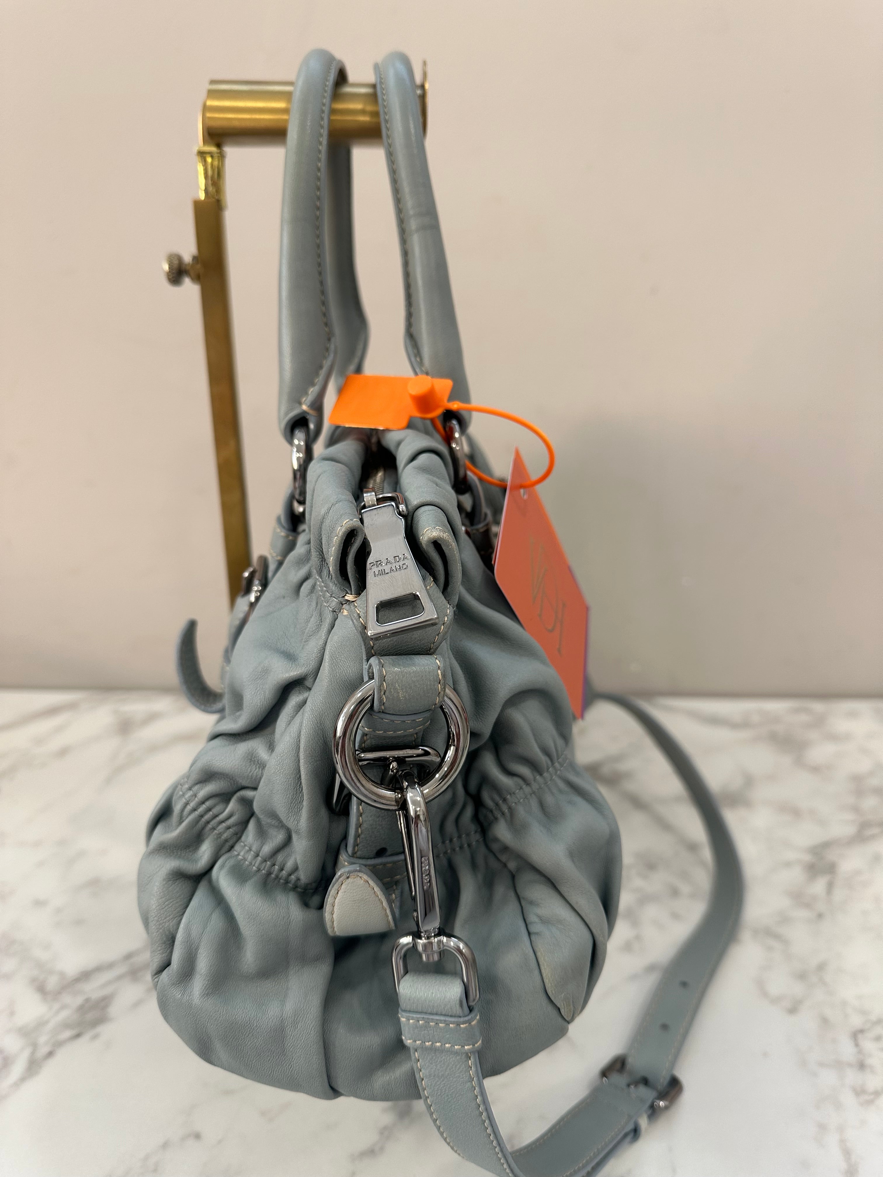 Prada Gaufre Ice Gray