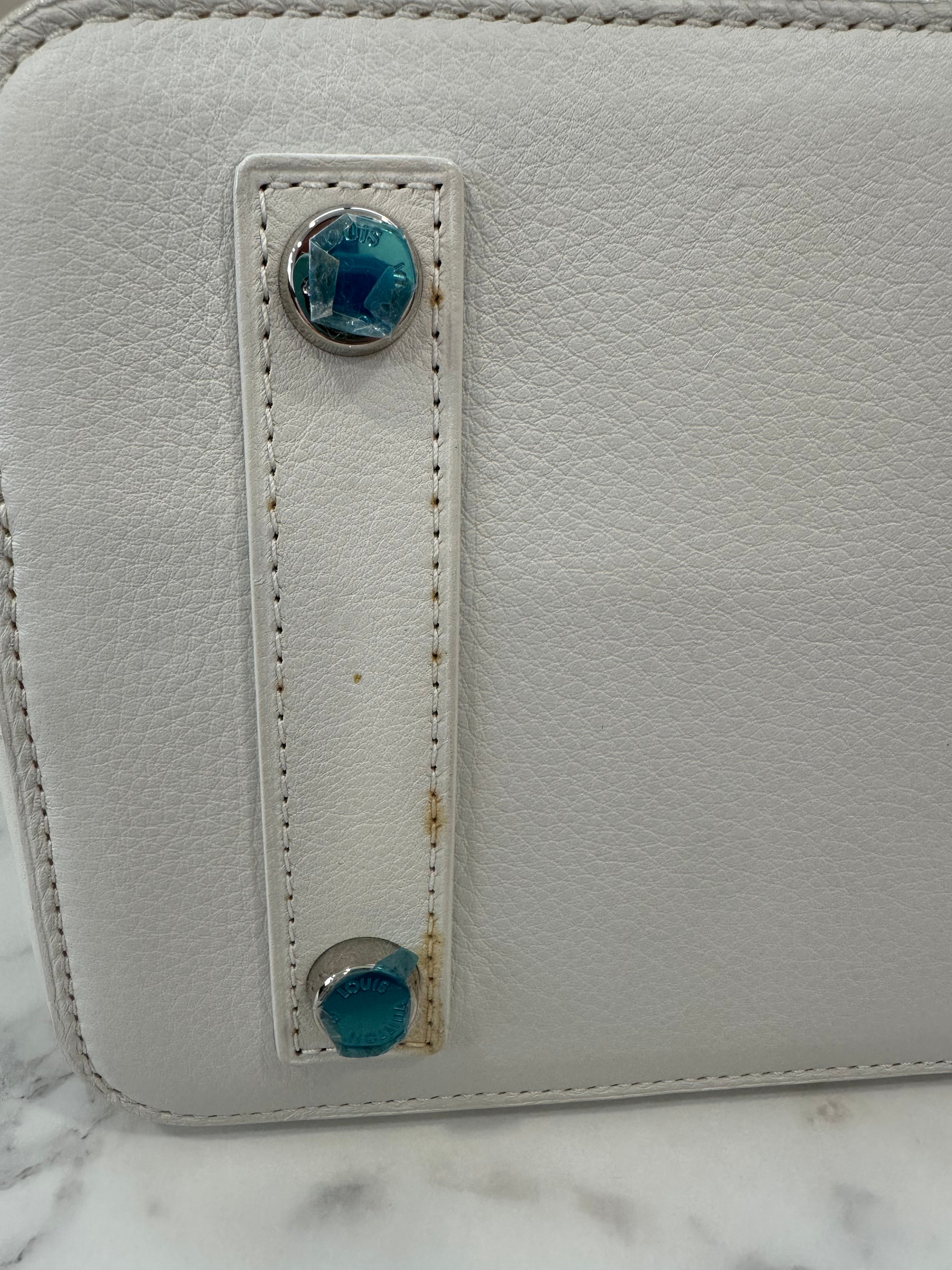 Louis Vuitton Blanc Monogram Transparent lockit east west