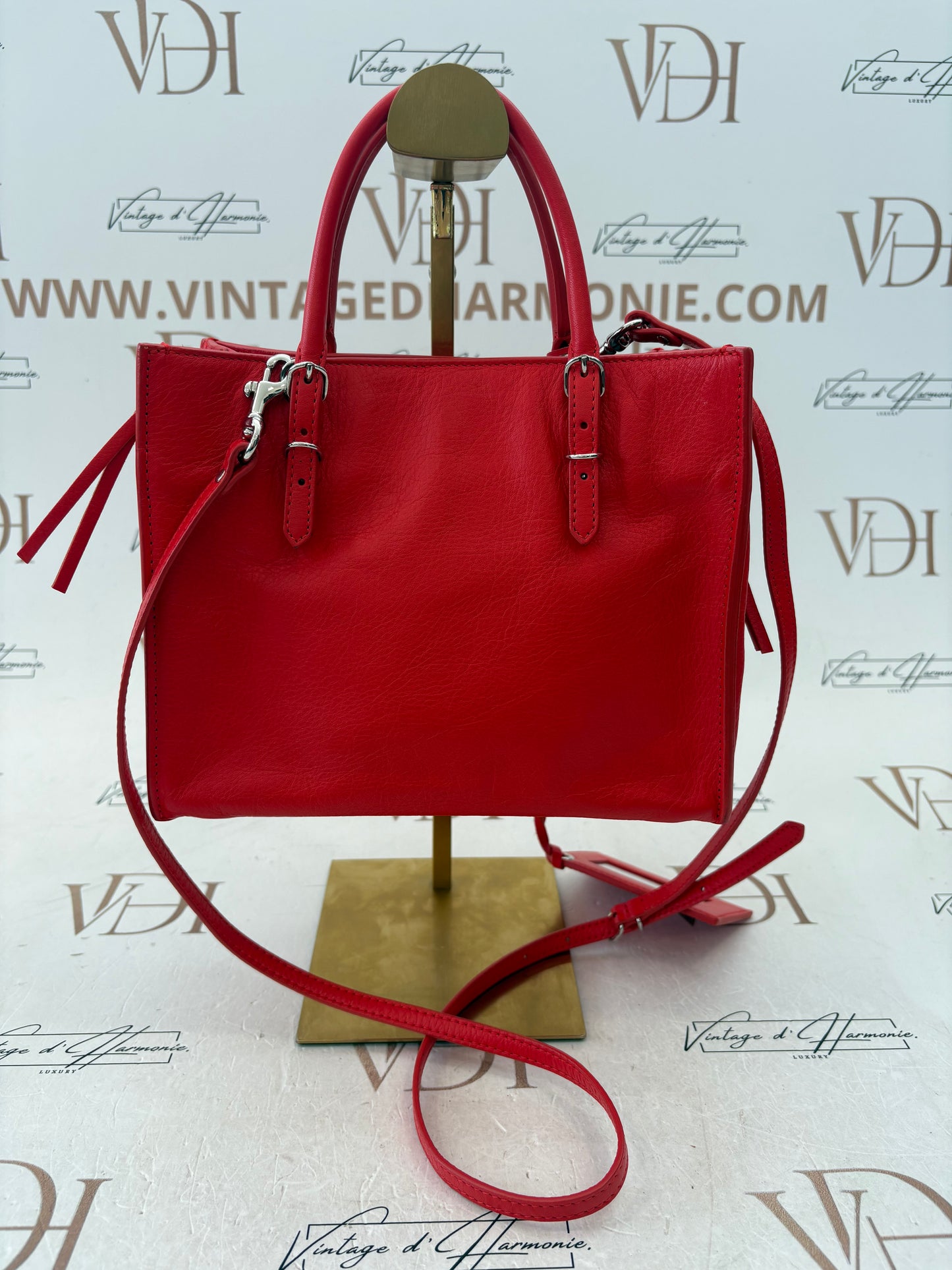 018102 - Balenciaga Red Papier Mini