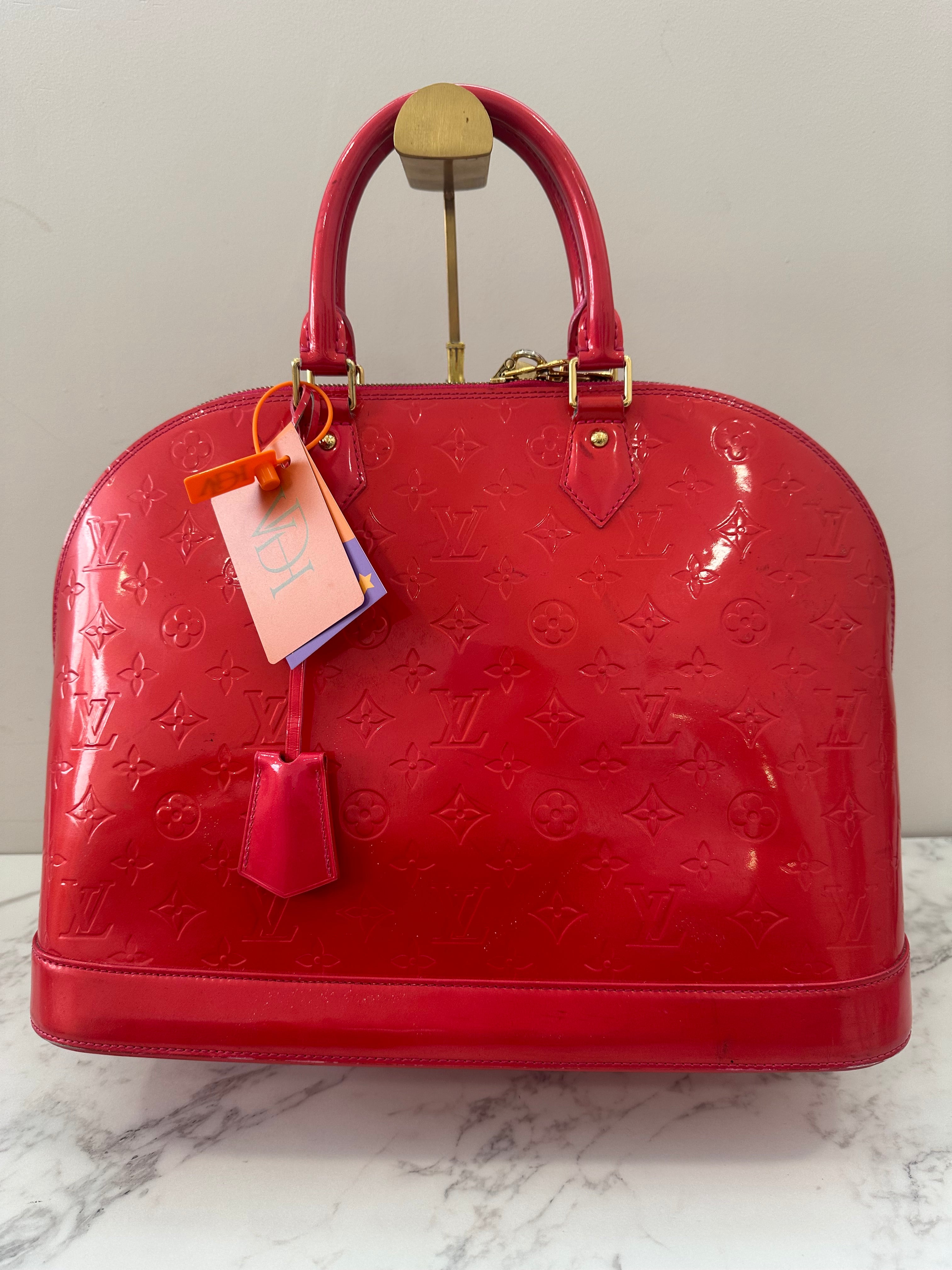 Louis Vuitton Alma Vernis Red
