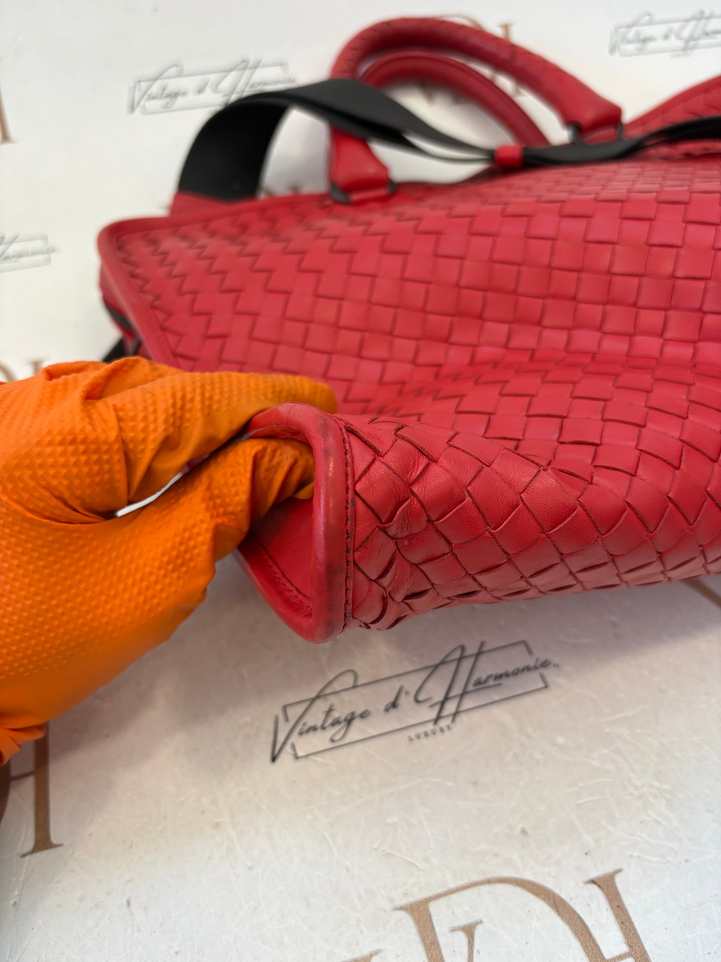 018534 - Bottega Veneta Red Intrecciato