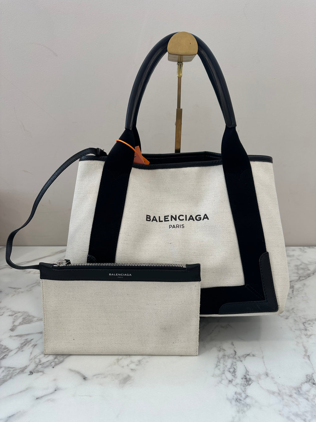 Balenciaga White Canvas