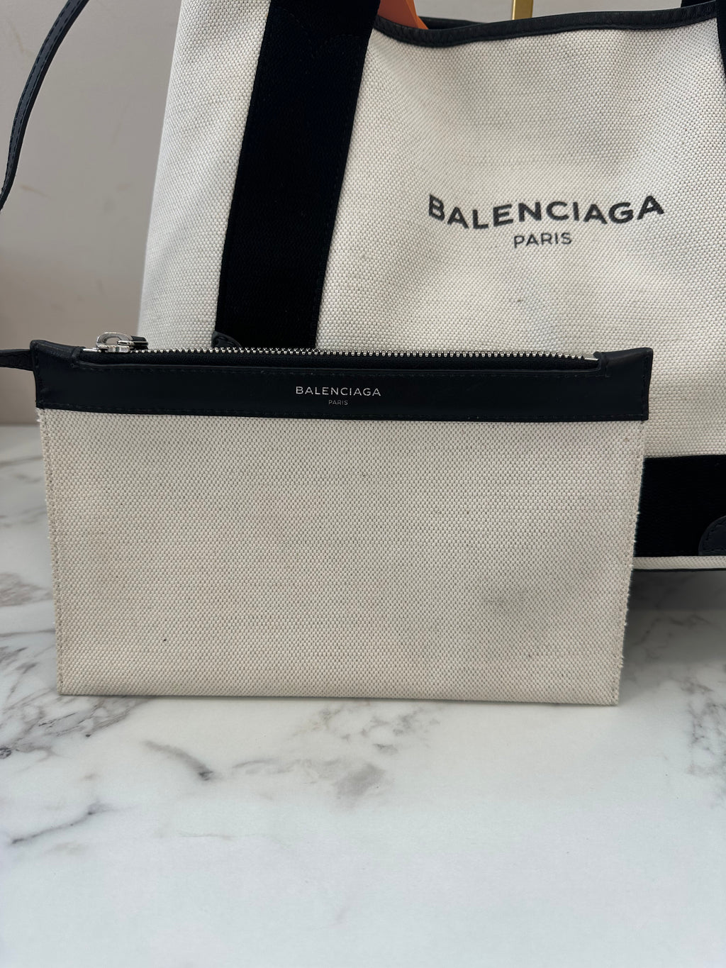 Balenciaga White Canvas