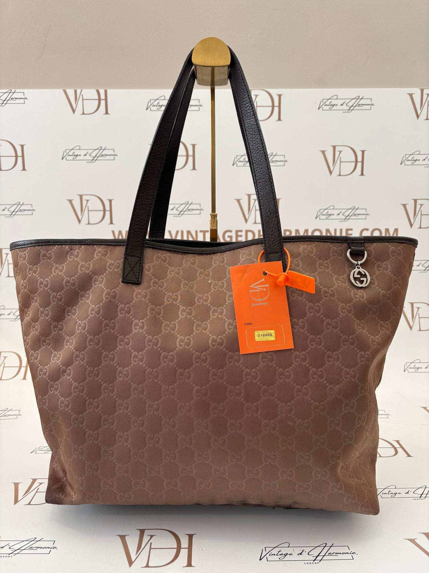 018989 - Gucci Brown Nylon G