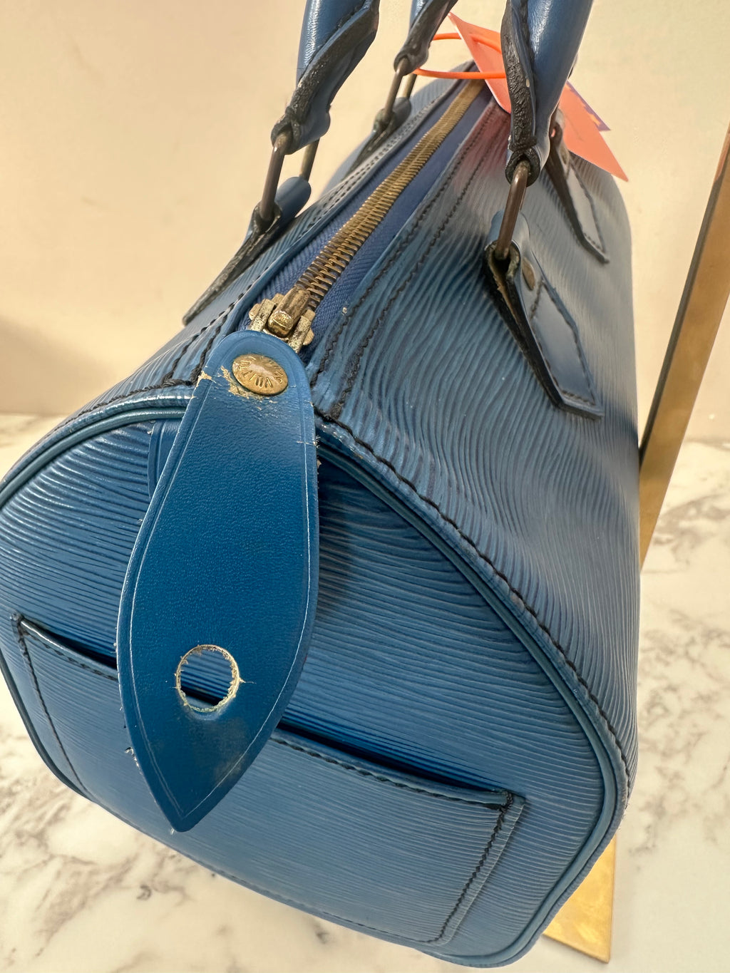 Louis Vuitton Speedy 25 Epi Blue