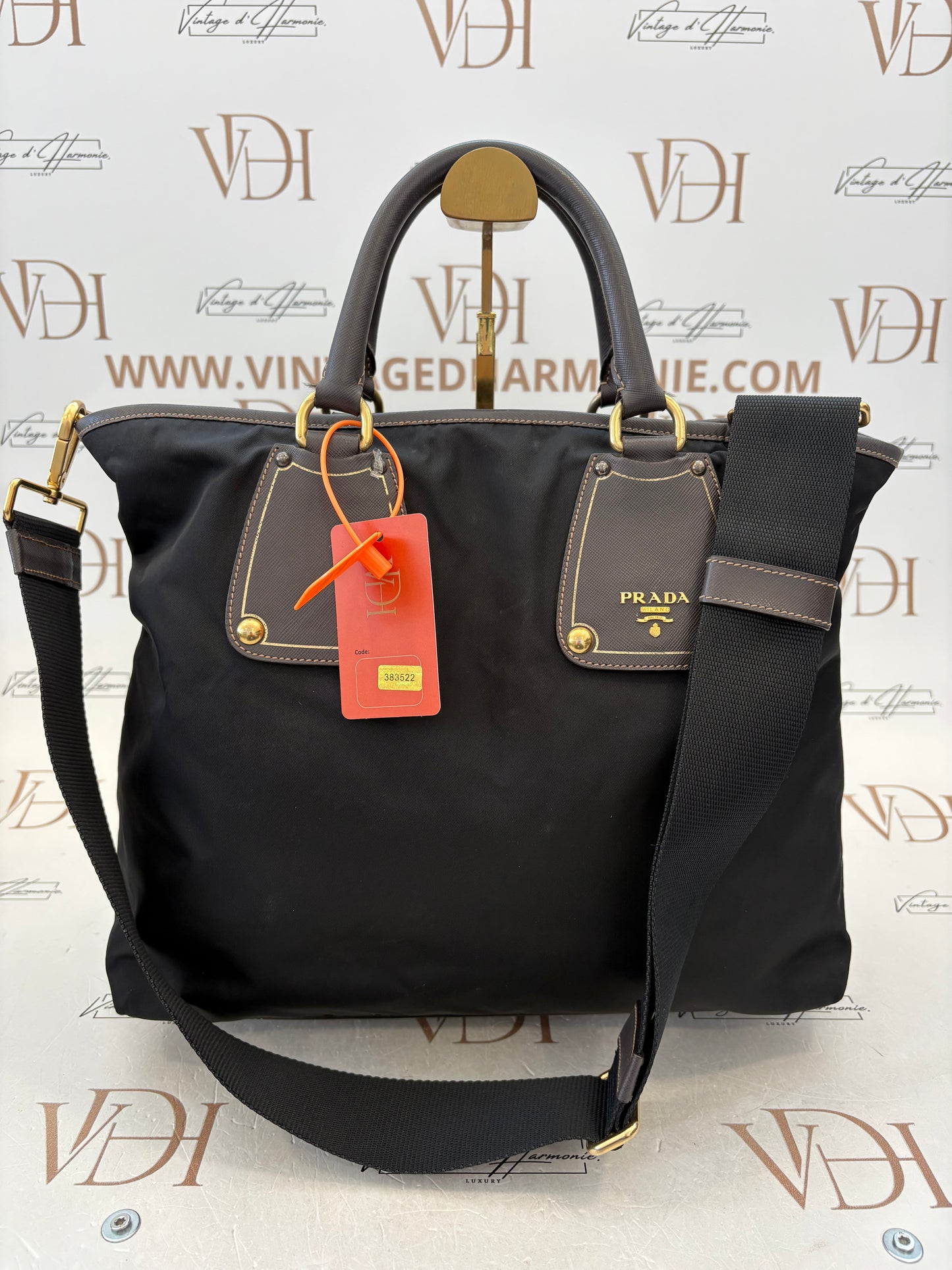383522 - Prada Black Nylon