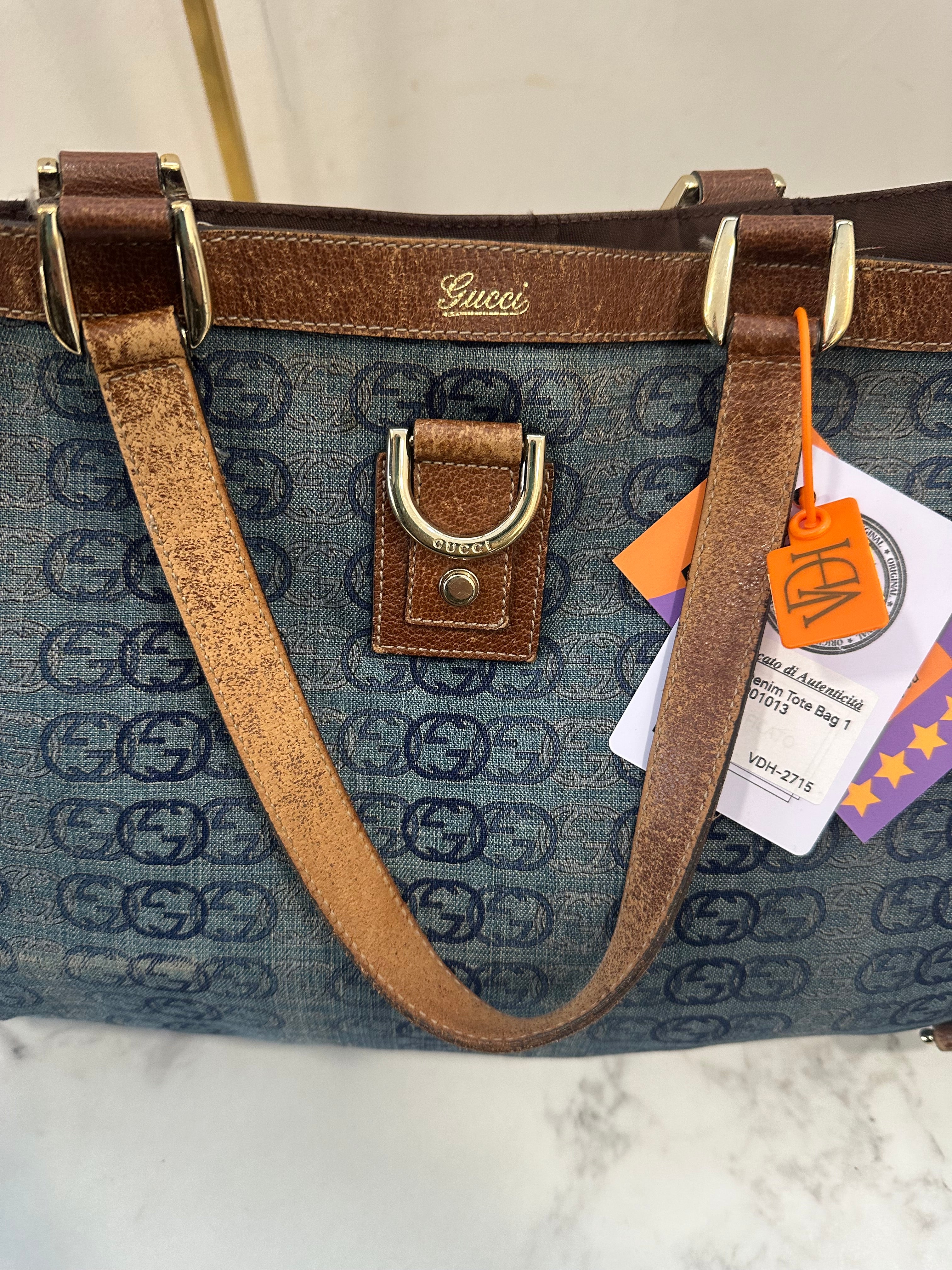 Gucci Denim Tote Bag