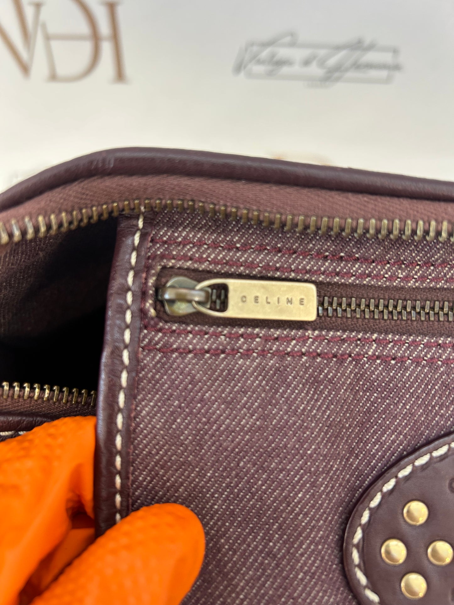 017039 - Celine Brown Macadam Shoulder