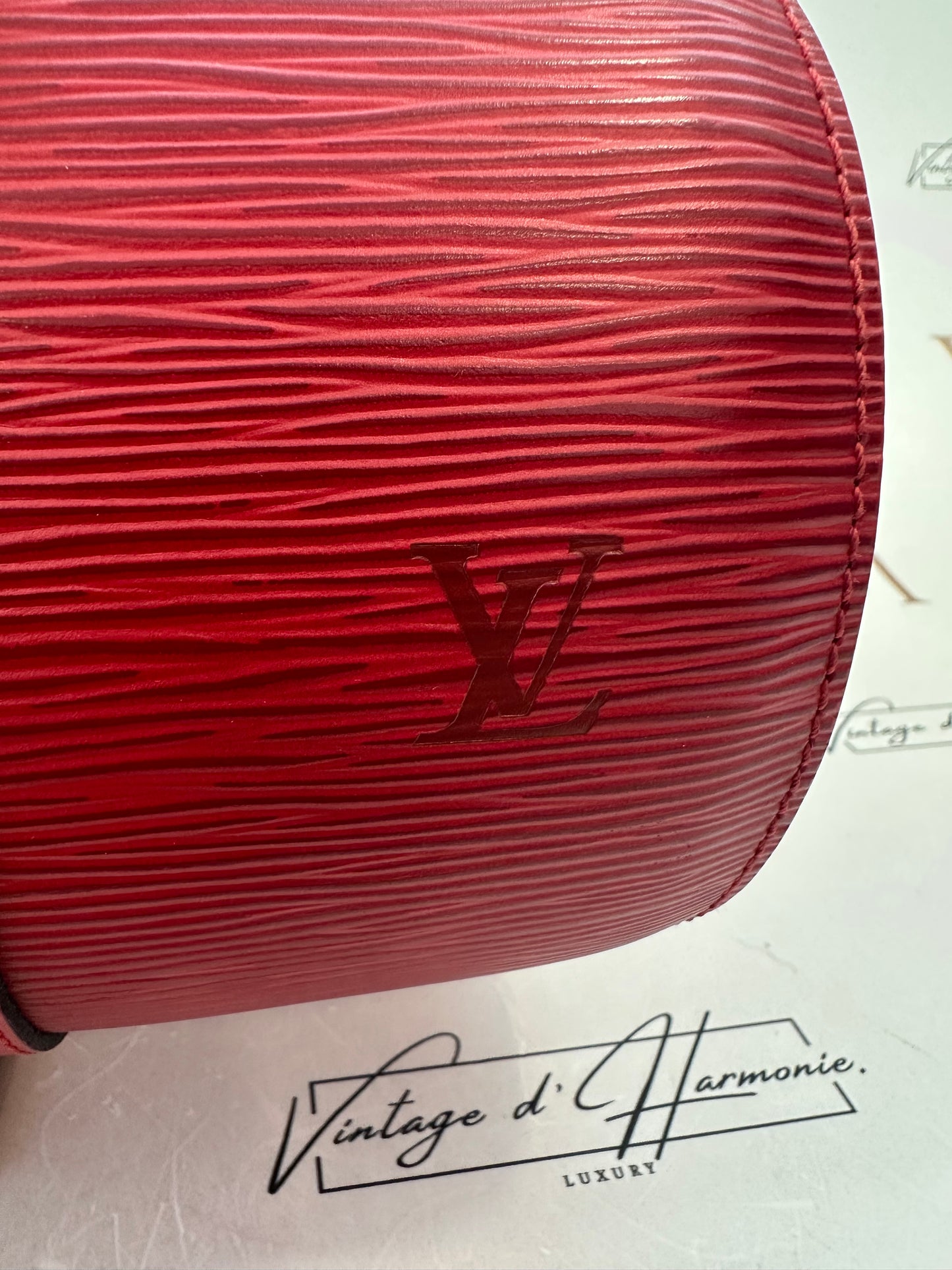 017814 - Louis Vuitton Red Epi Soufflot