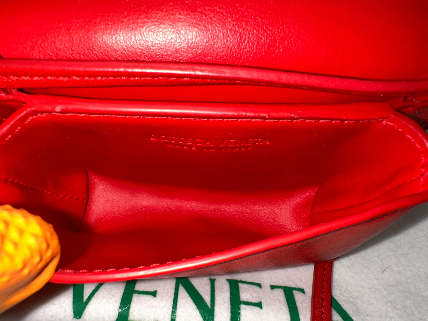 Bottega Veneta Intrecciato Red Pochette