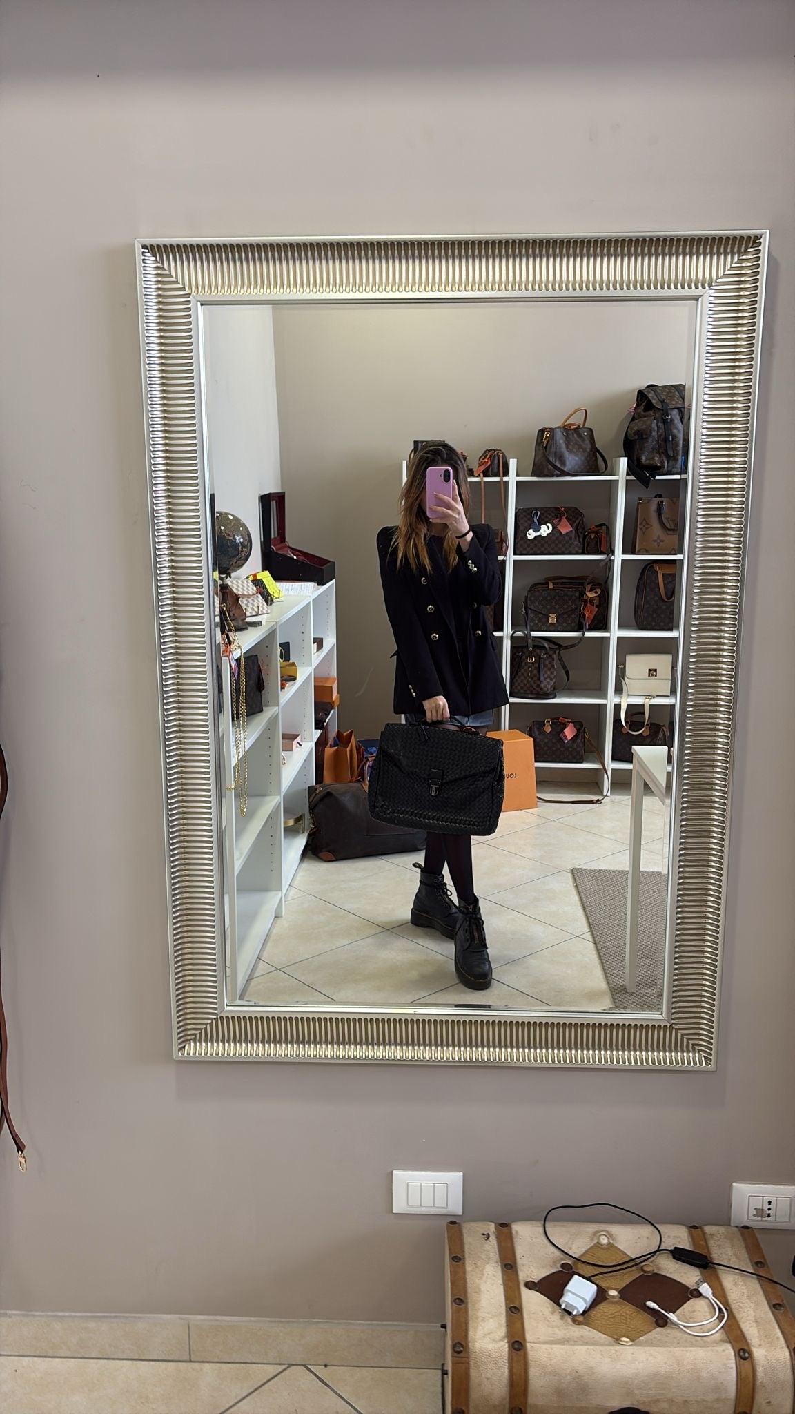 Bottega Veneta Black intrecciato