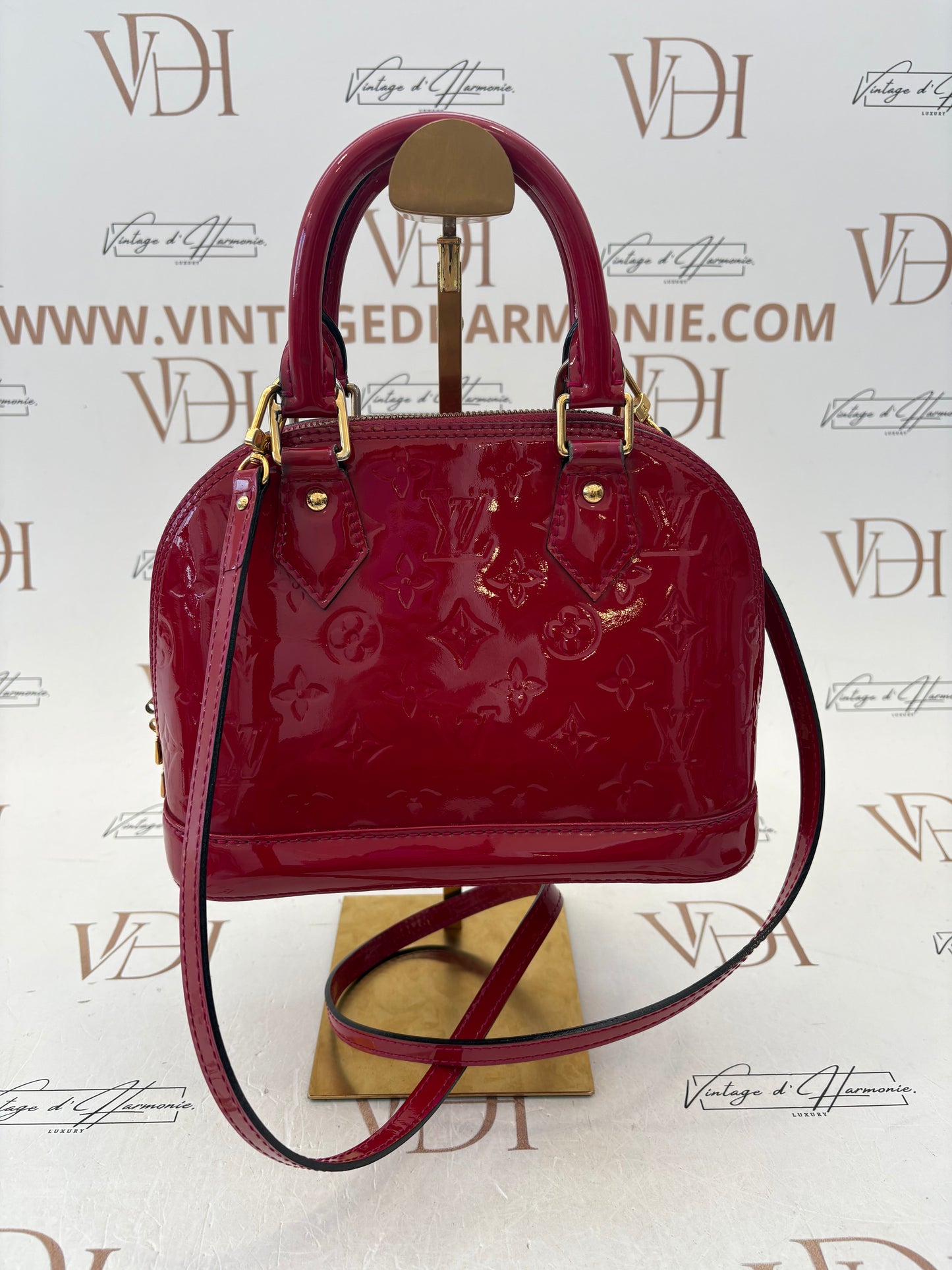 Louis Vuitton Alma BB Red Vernis