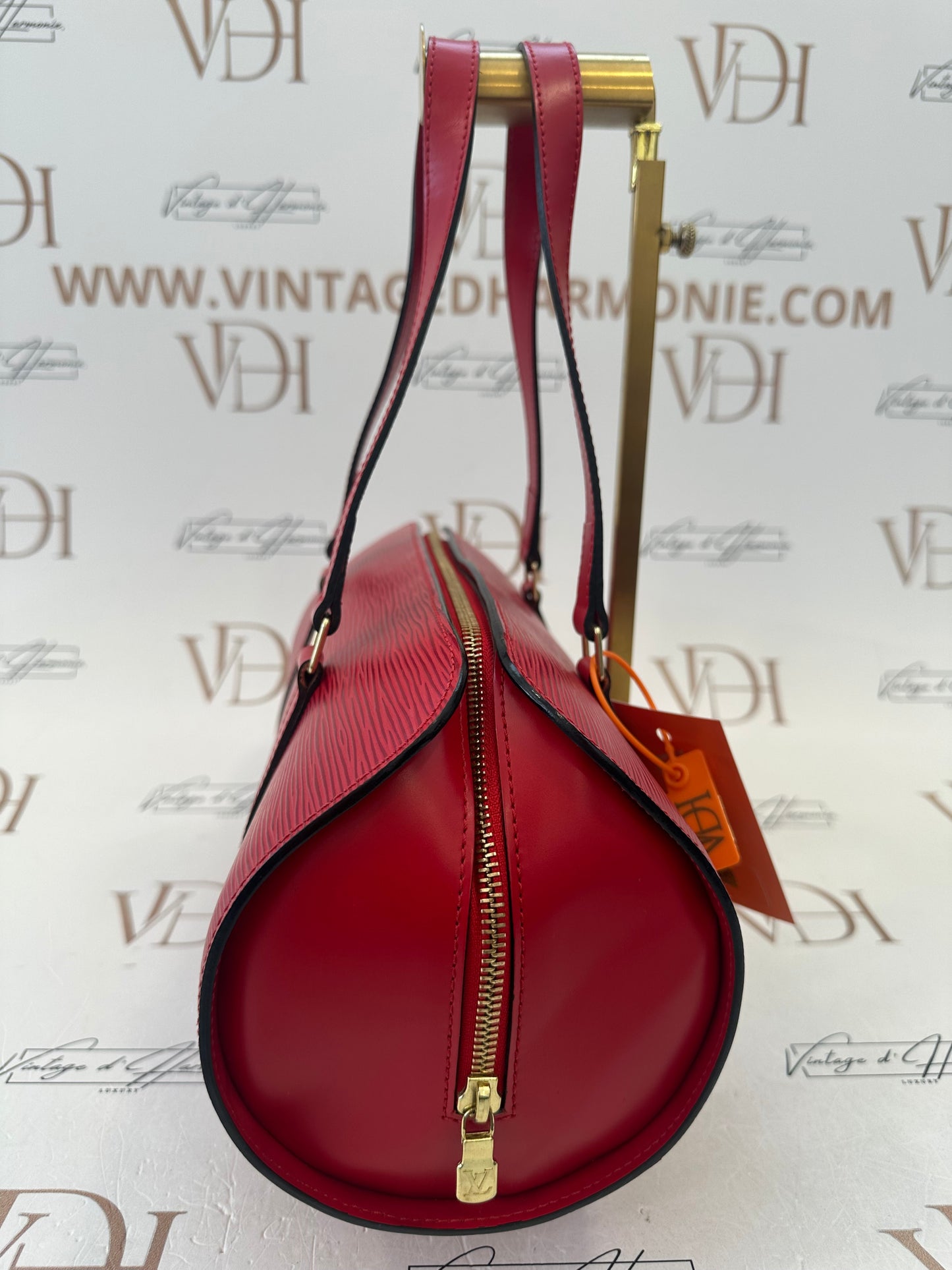017814 - Louis Vuitton Red Epi Soufflot