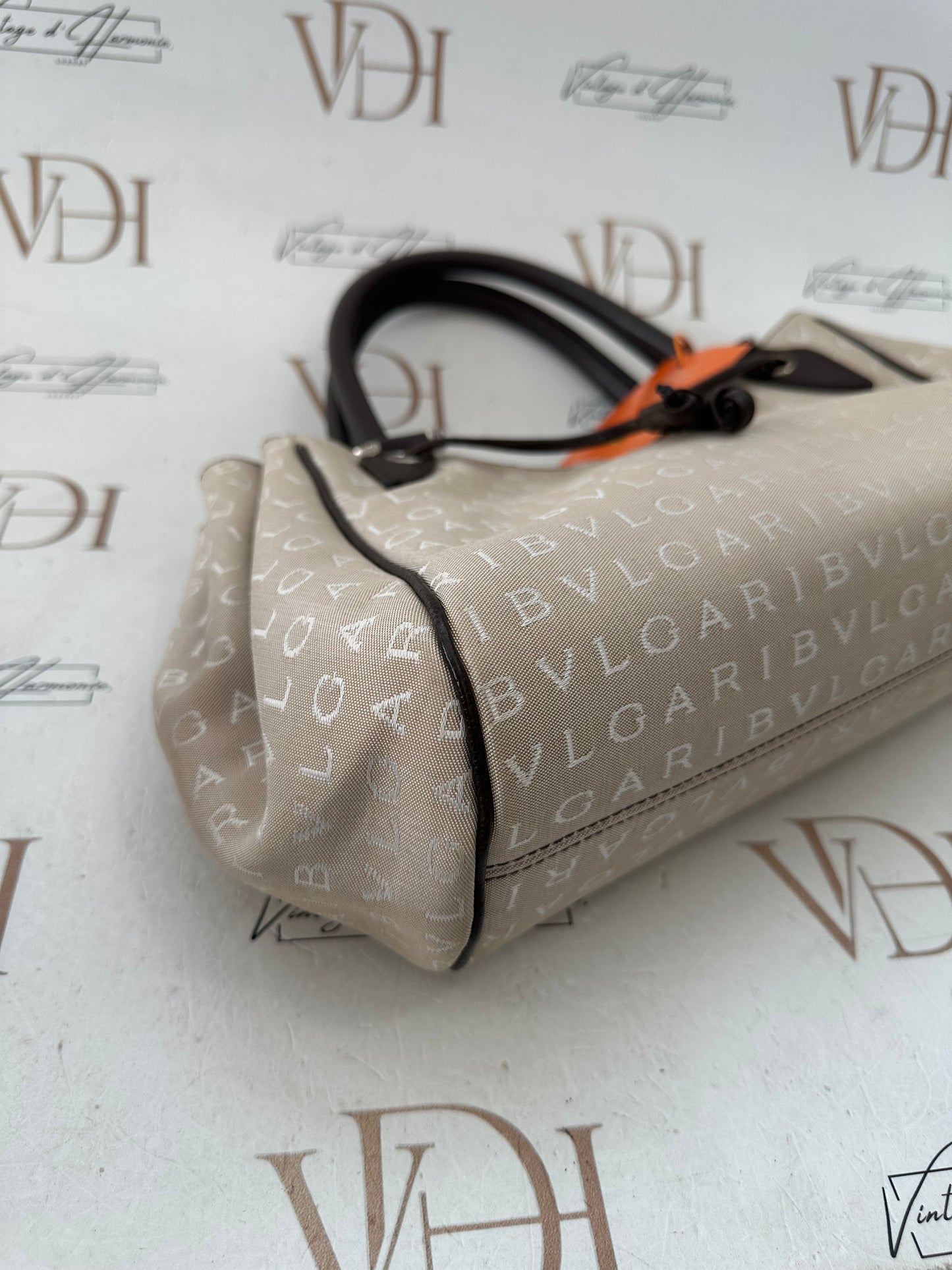 018084 - Bvlgari Beige Brown Logomania