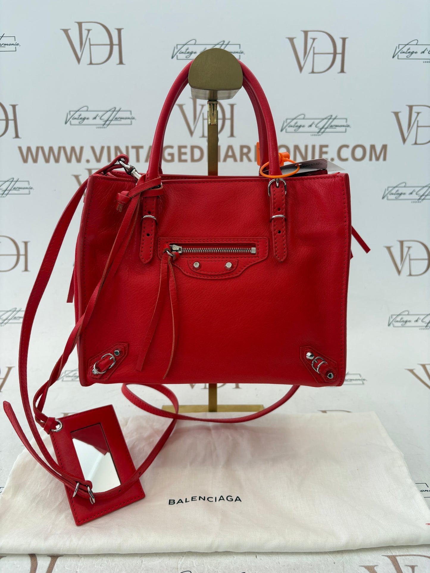 018102 - Balenciaga Red Papier Mini