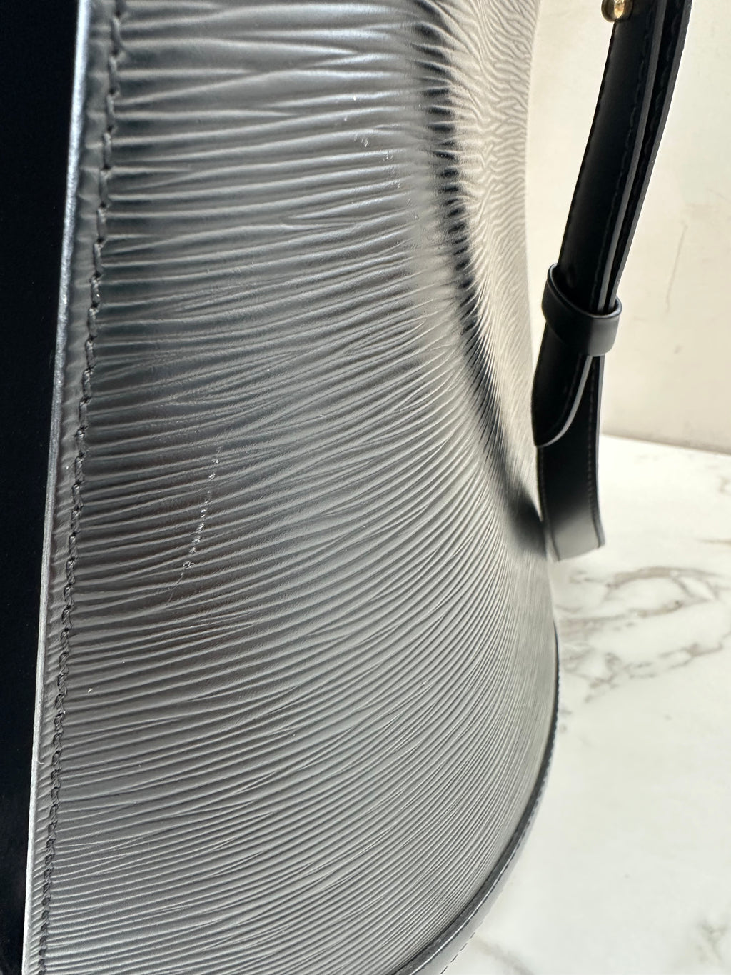 Louis Vuitton Black Epi Cluny