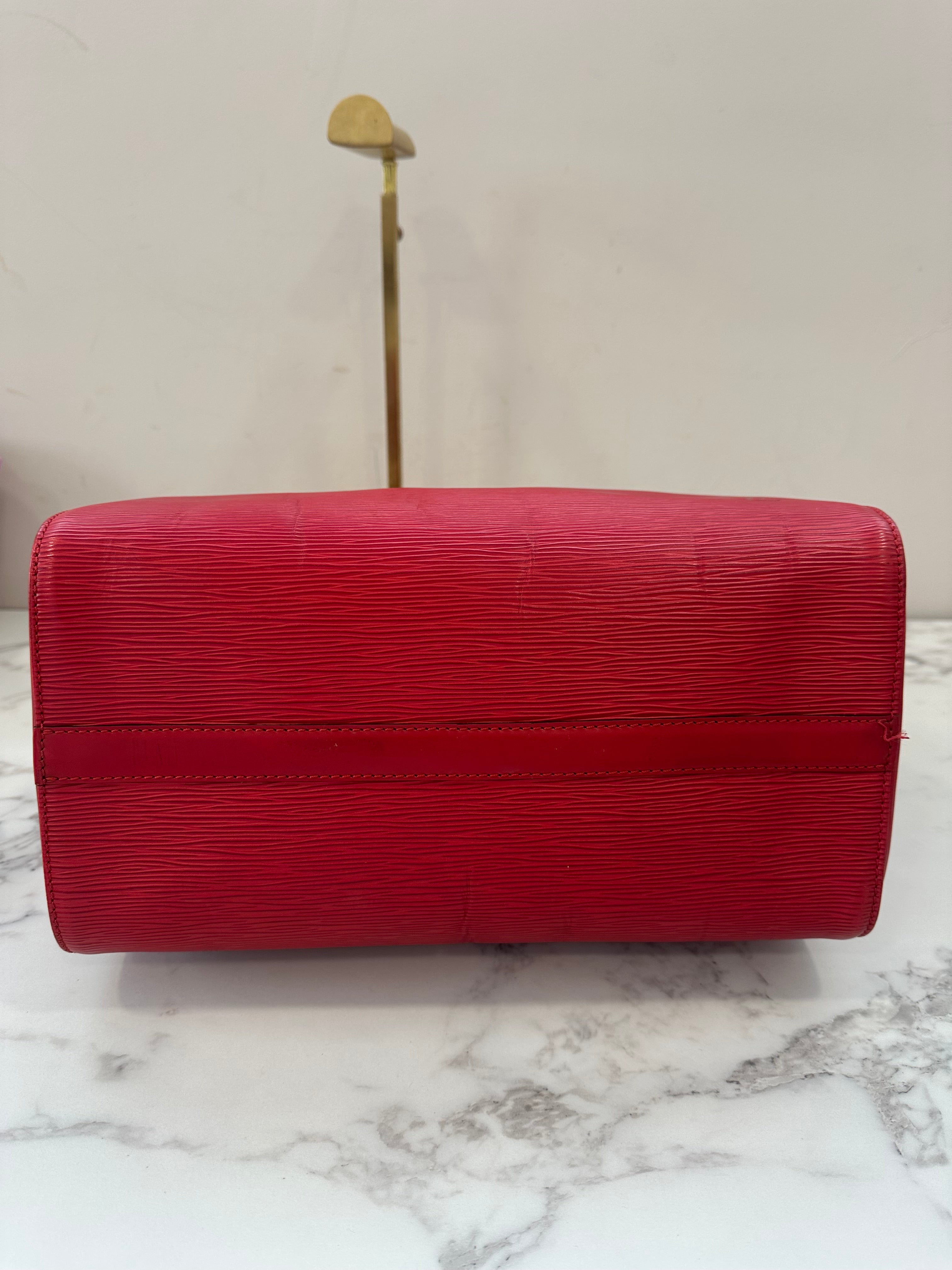 Louis Vuitton Speedy 35 Red Epi