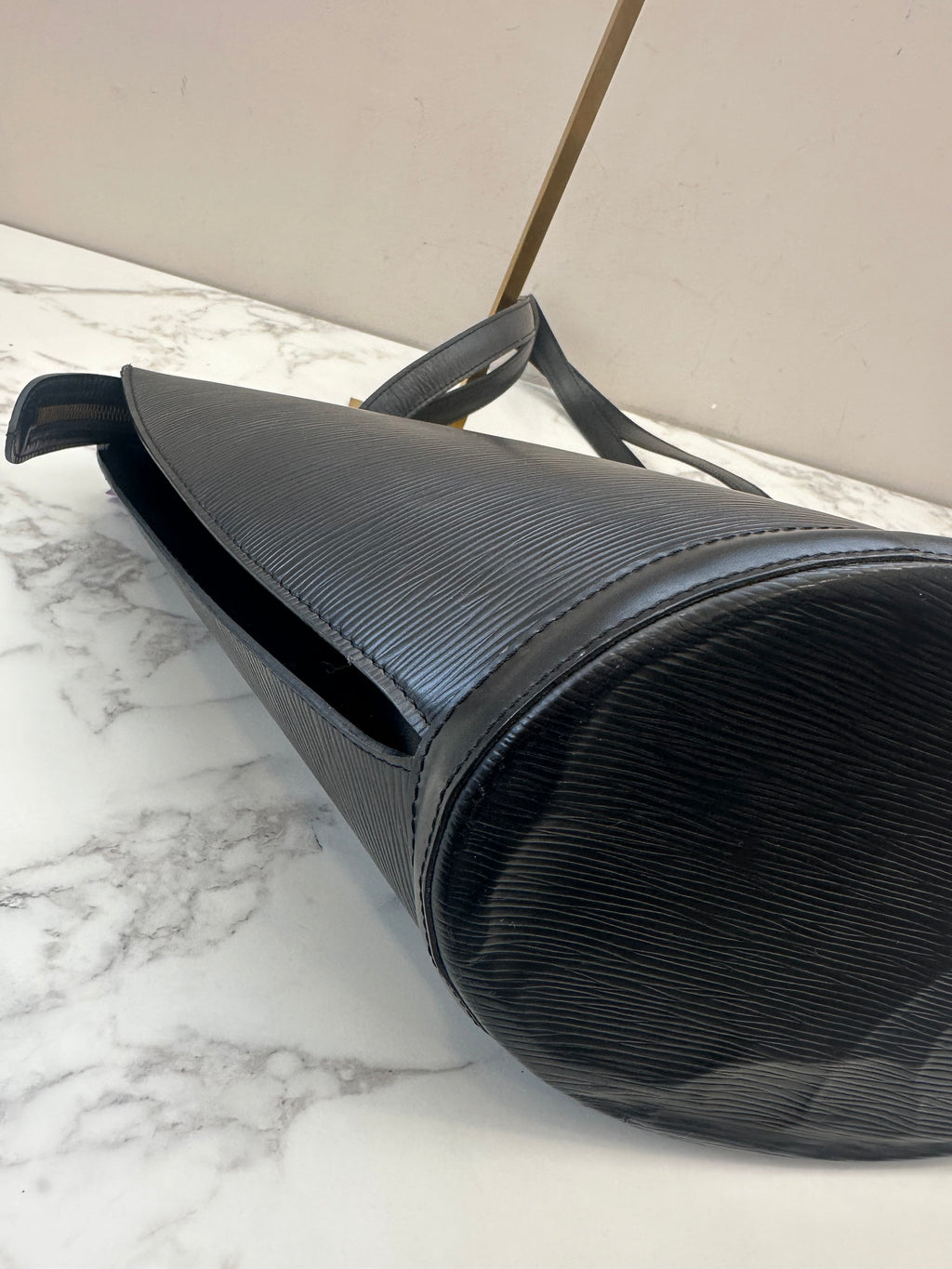 Louis Vuitton Black Epi Saint Jacques