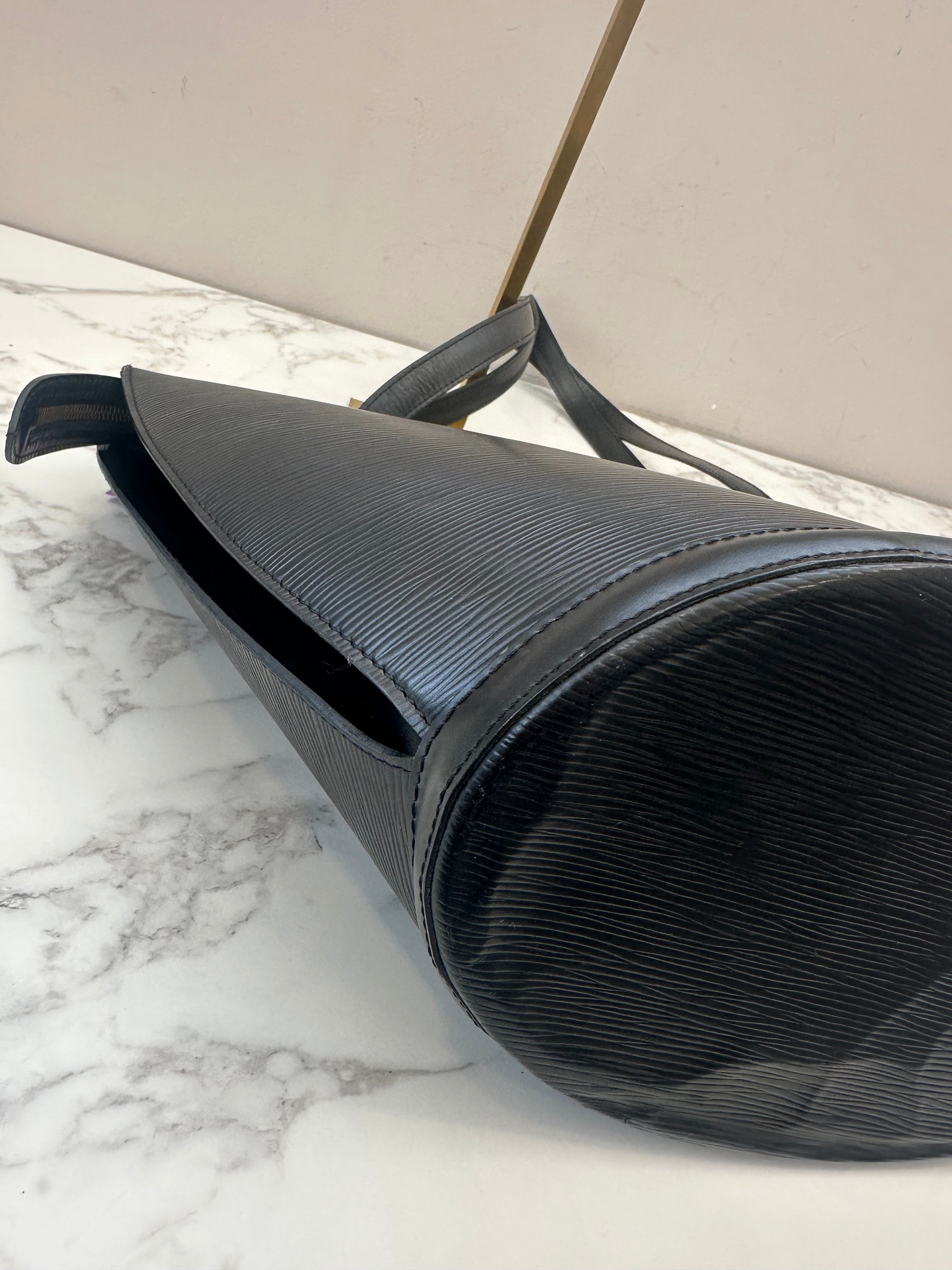 Louis Vuitton Black Epi Saint Jacques