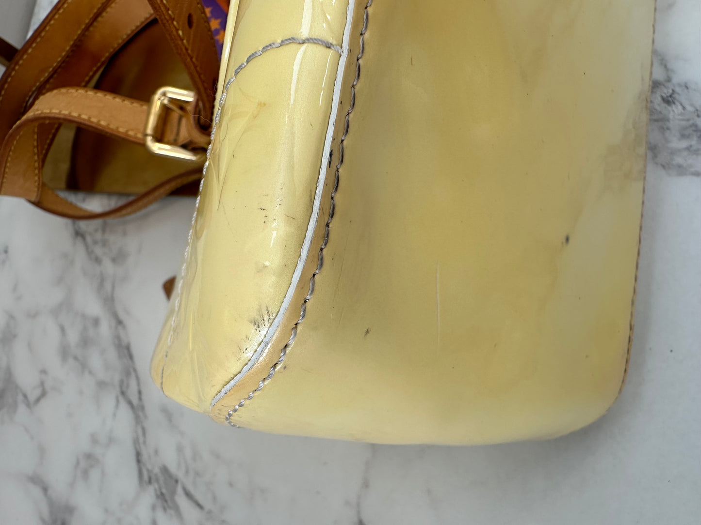 Louis Vuitton Rosewood Vernis Yellow