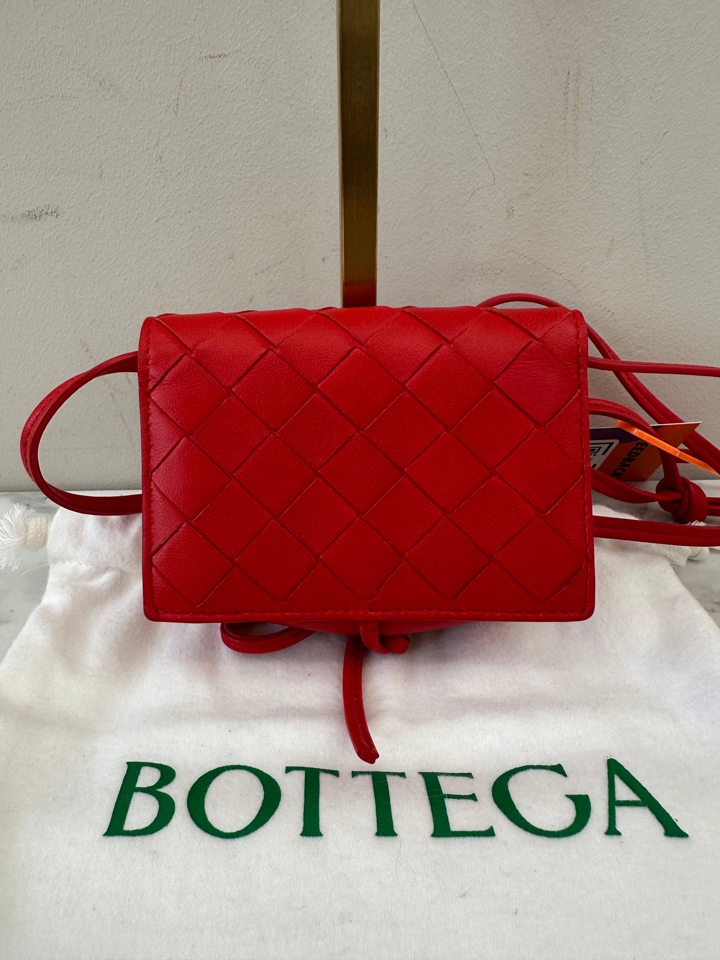 Bottega Veneta Intrecciato Red Pochette