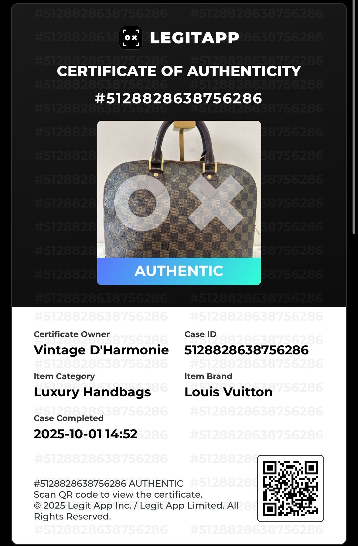 Louis Vuitton Alma PM Ebene