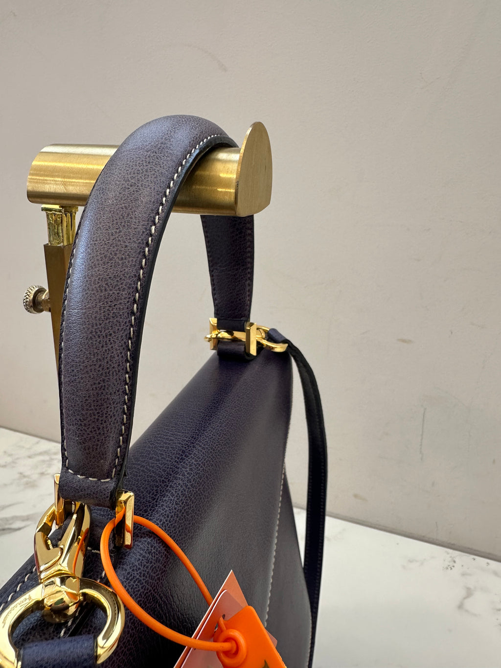 Salvatore Ferragamo Blue Leather