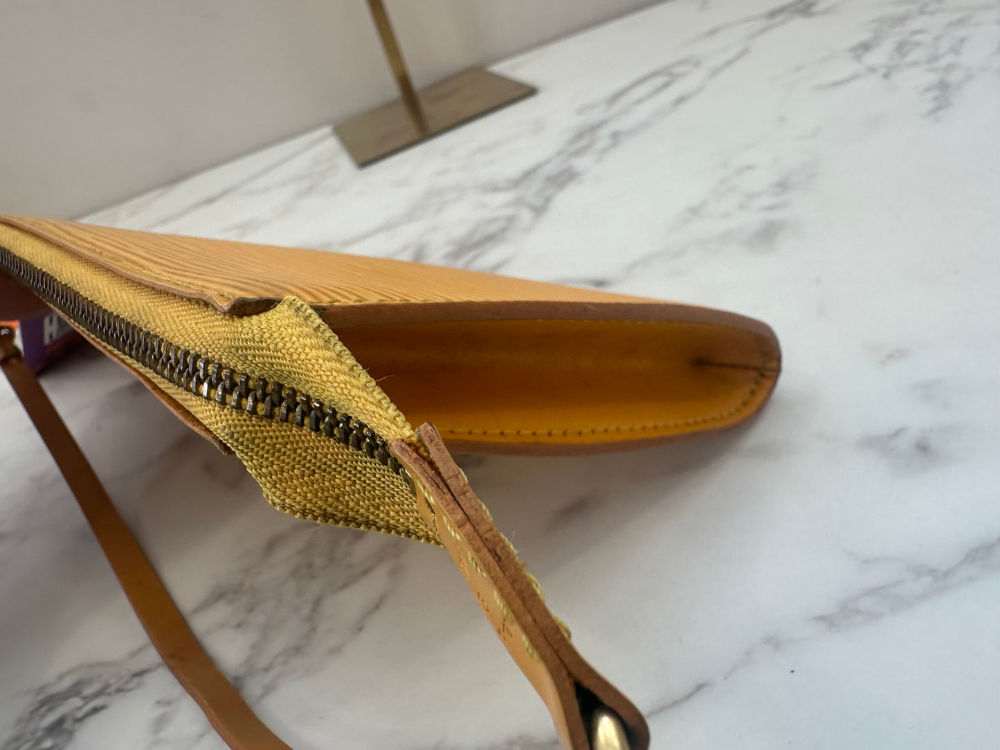 Louis Vuitton Yellow Epi Pochette