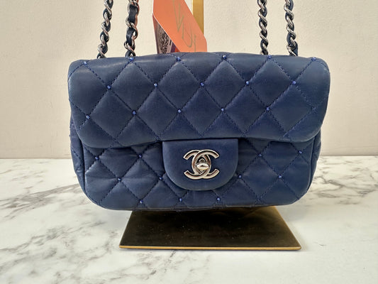 Chanel Blue Bads Lambskin