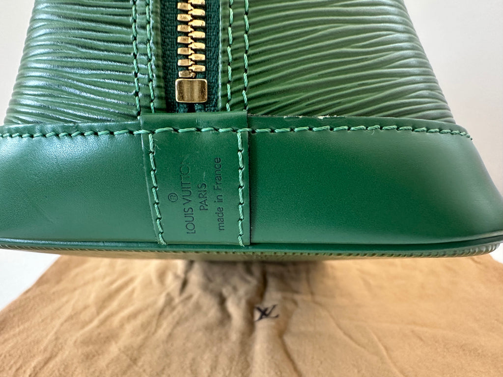 Louis Vuitton Alma Epi Green