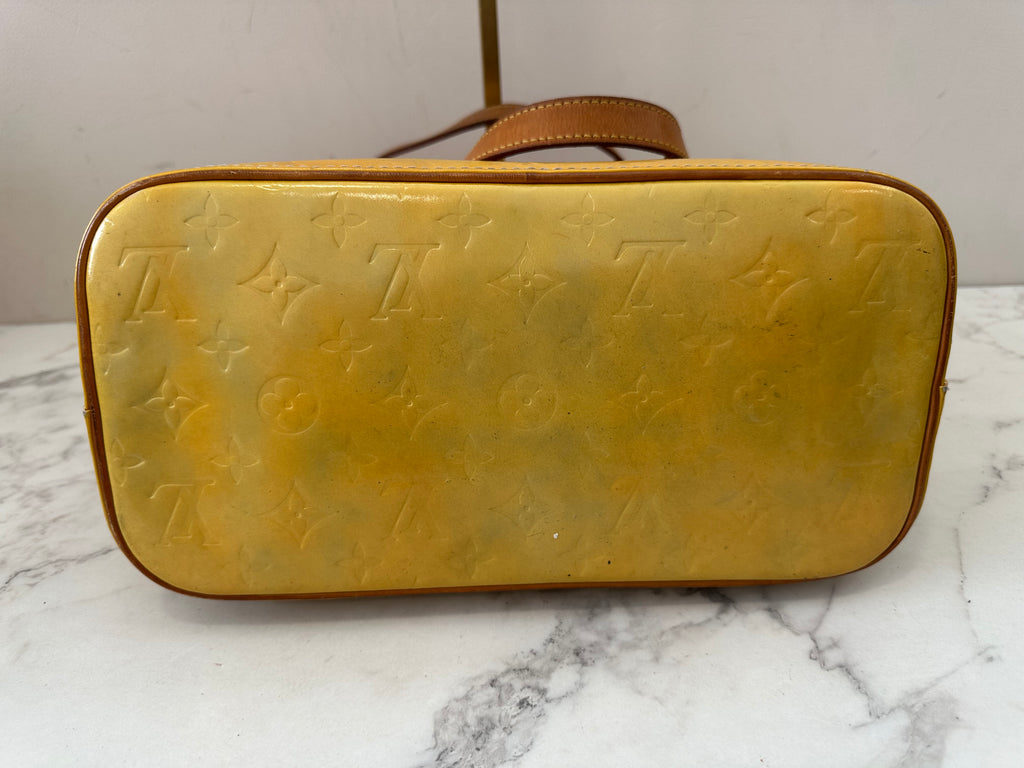 Louis Vuitton Houston Vernis Yellow