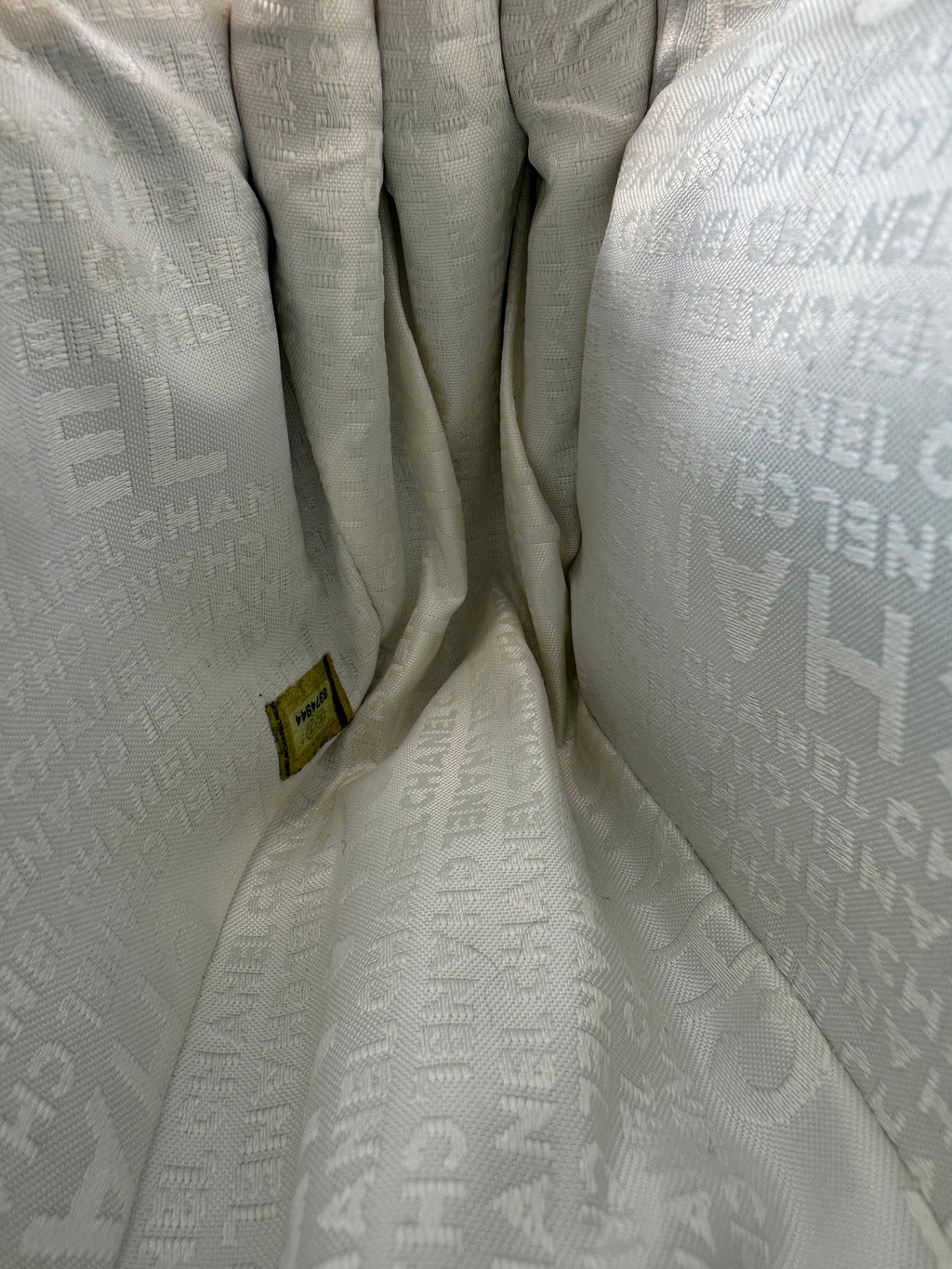 Chanel White Calfskin Mademoiselle