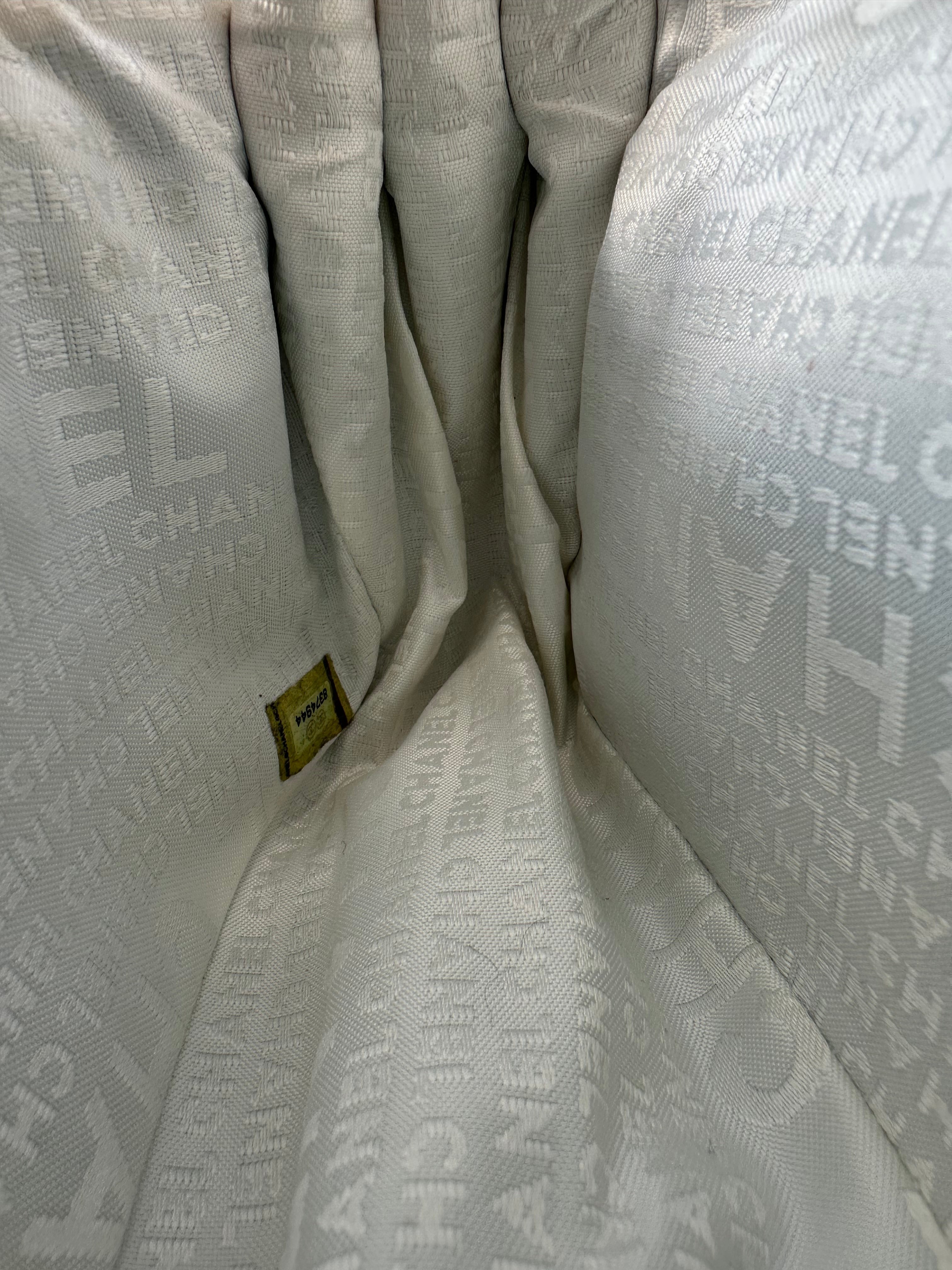 Chanel White Calfskin Mademoiselle