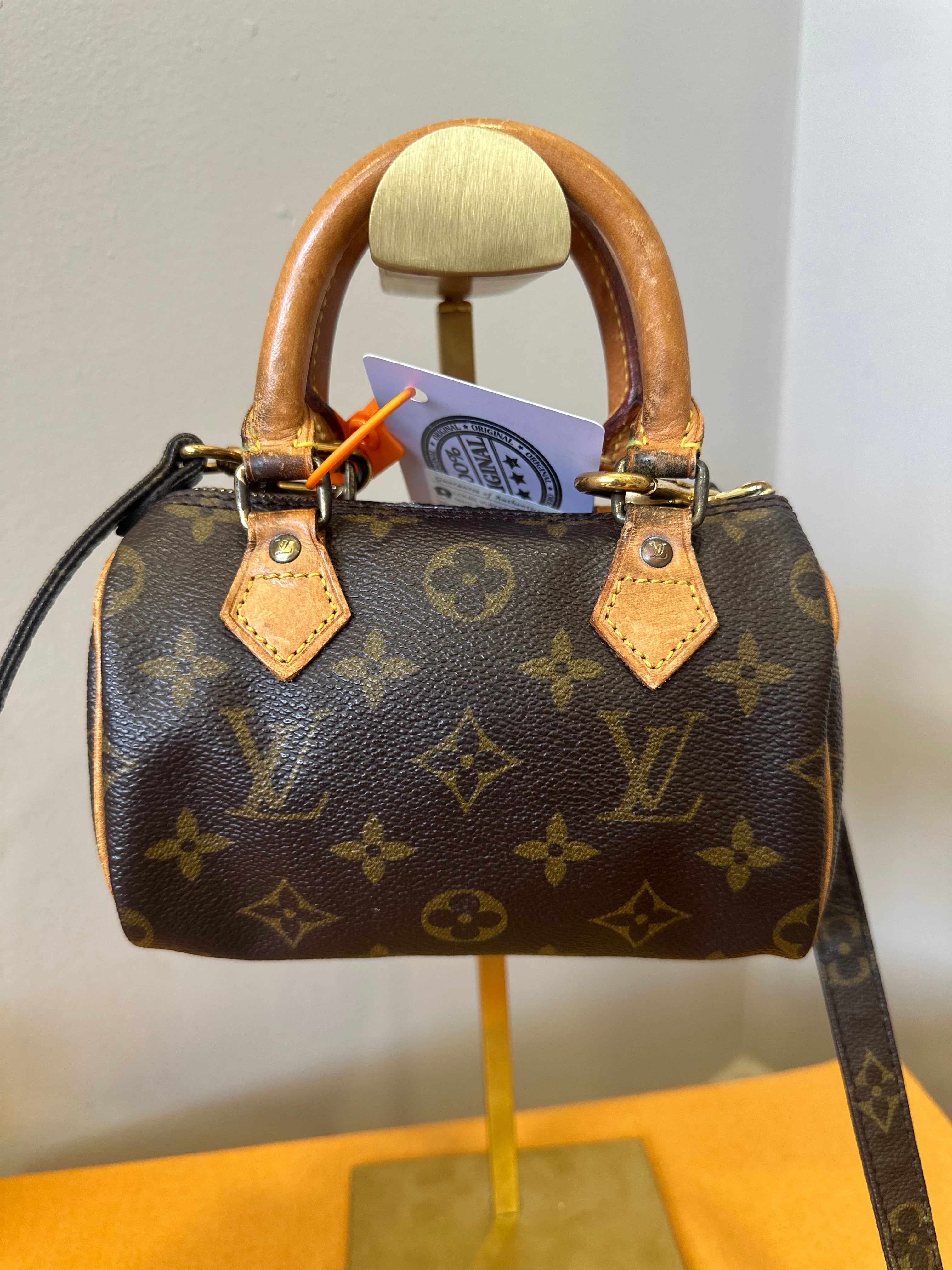 Louis Vuitton Nano Speedy + tracolla