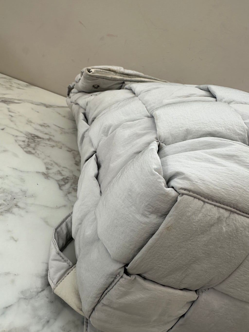 Bottega Veneta Gray Nylon