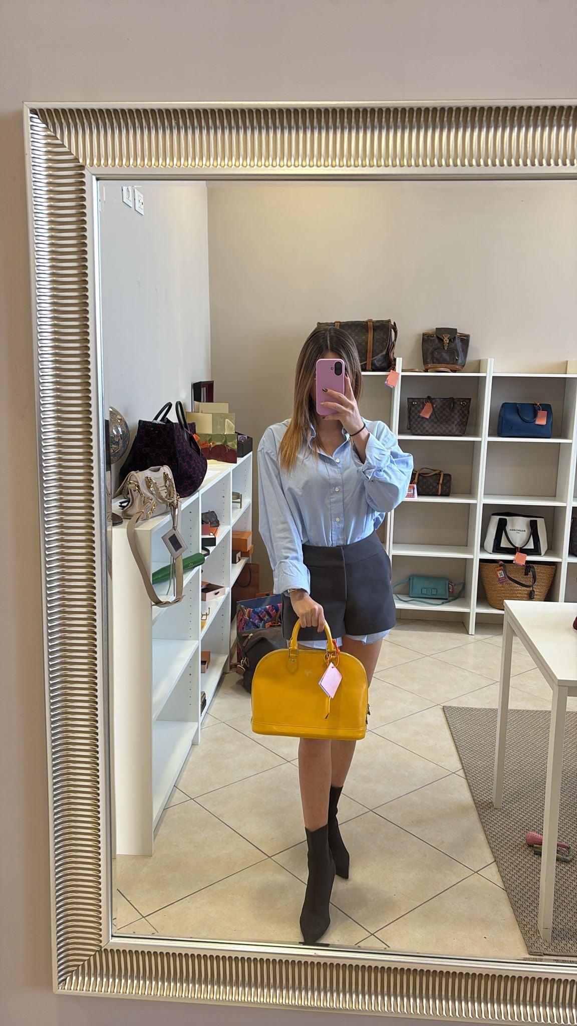 Louis Vuitton Alma PM Epi Yellow