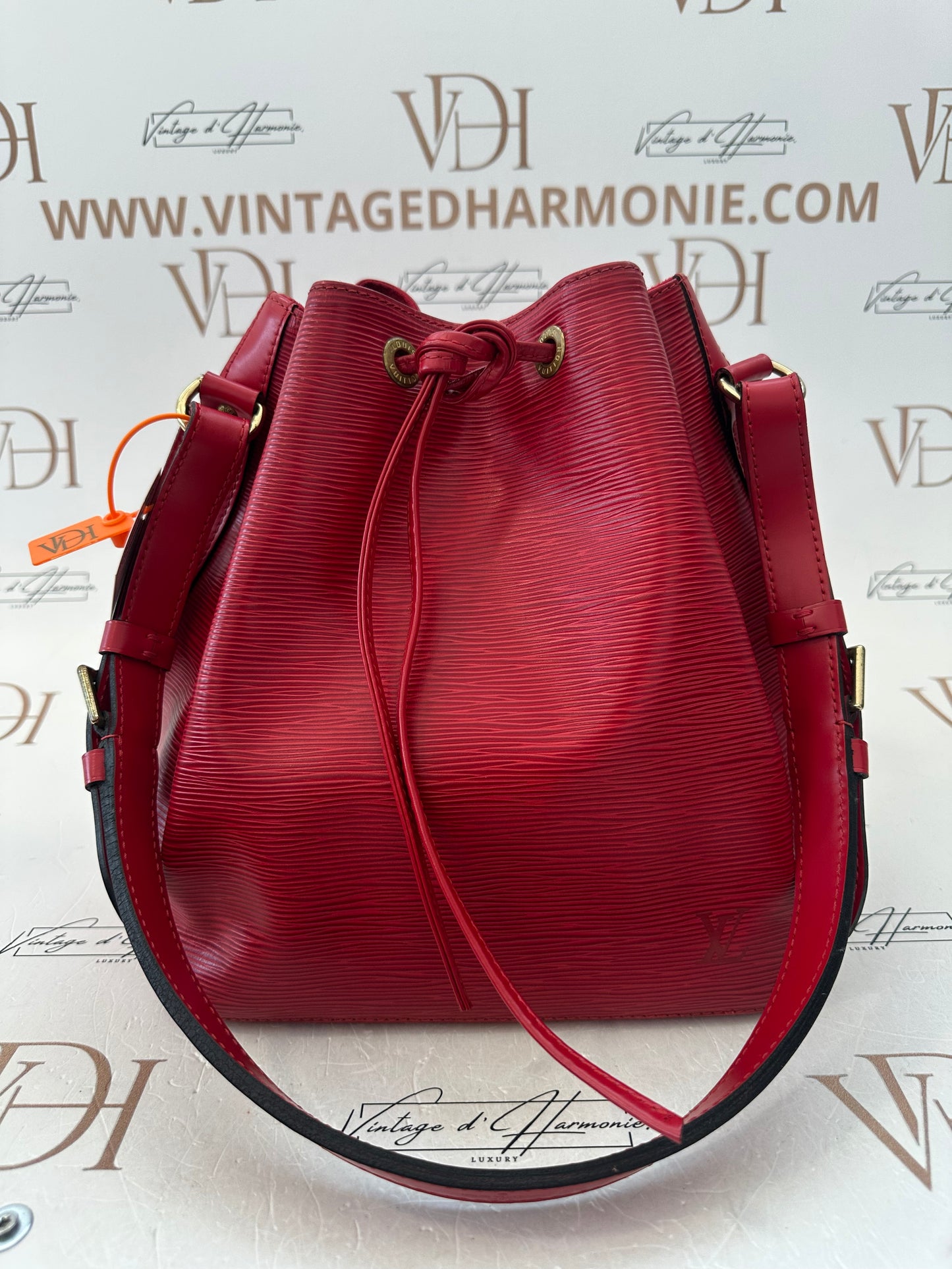 017933 - Louis Vuitton Red Epi Noè
