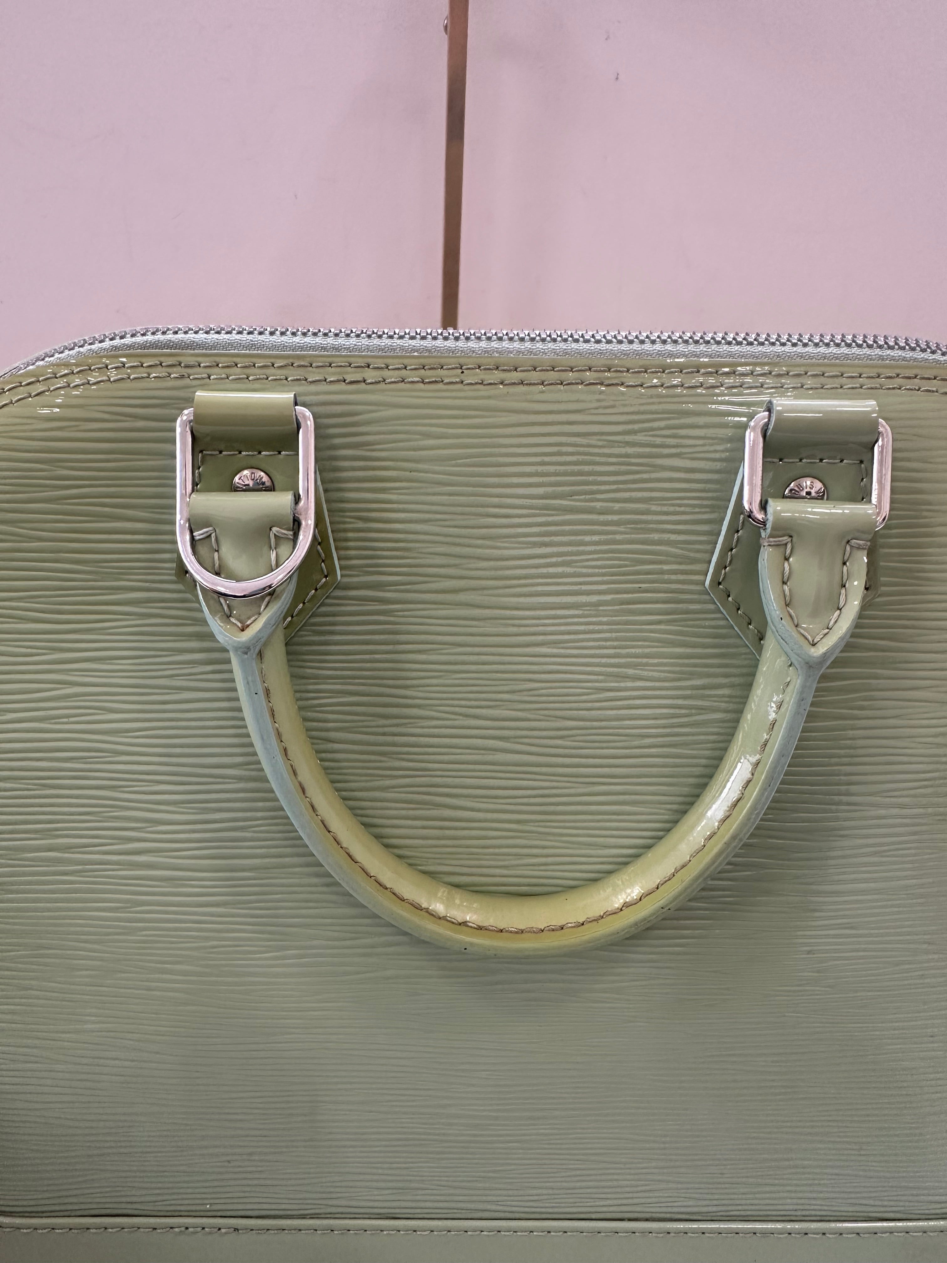 Louis Vuitton Alma Epi Green Vernis